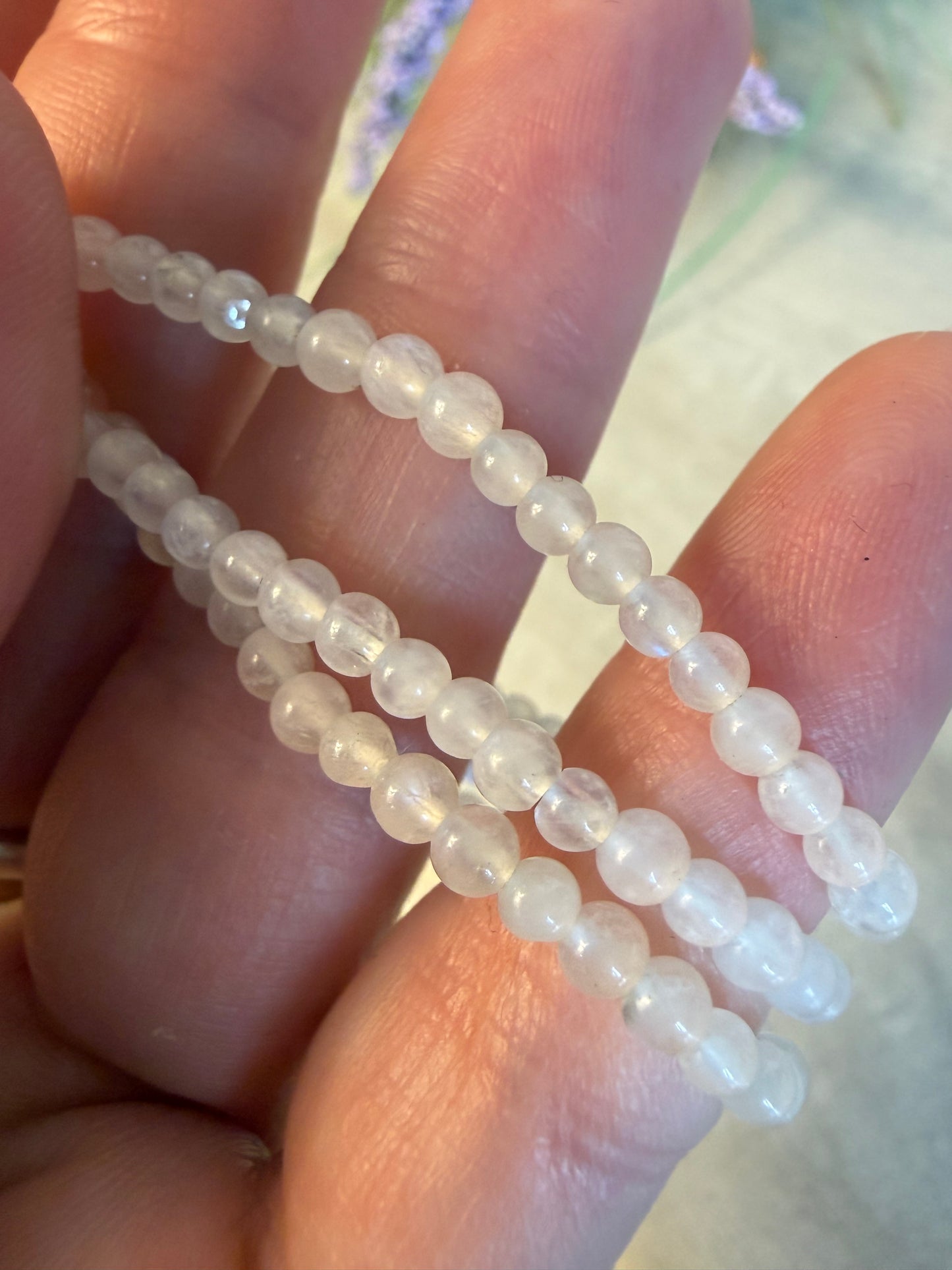 Moonstone bracelet - 3mm