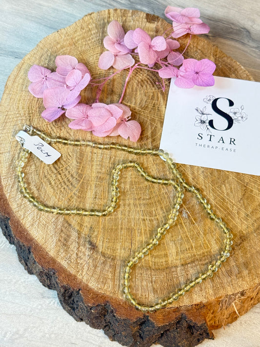 Lemon Topaz 18’’ Sterling Silver 925 Necklace