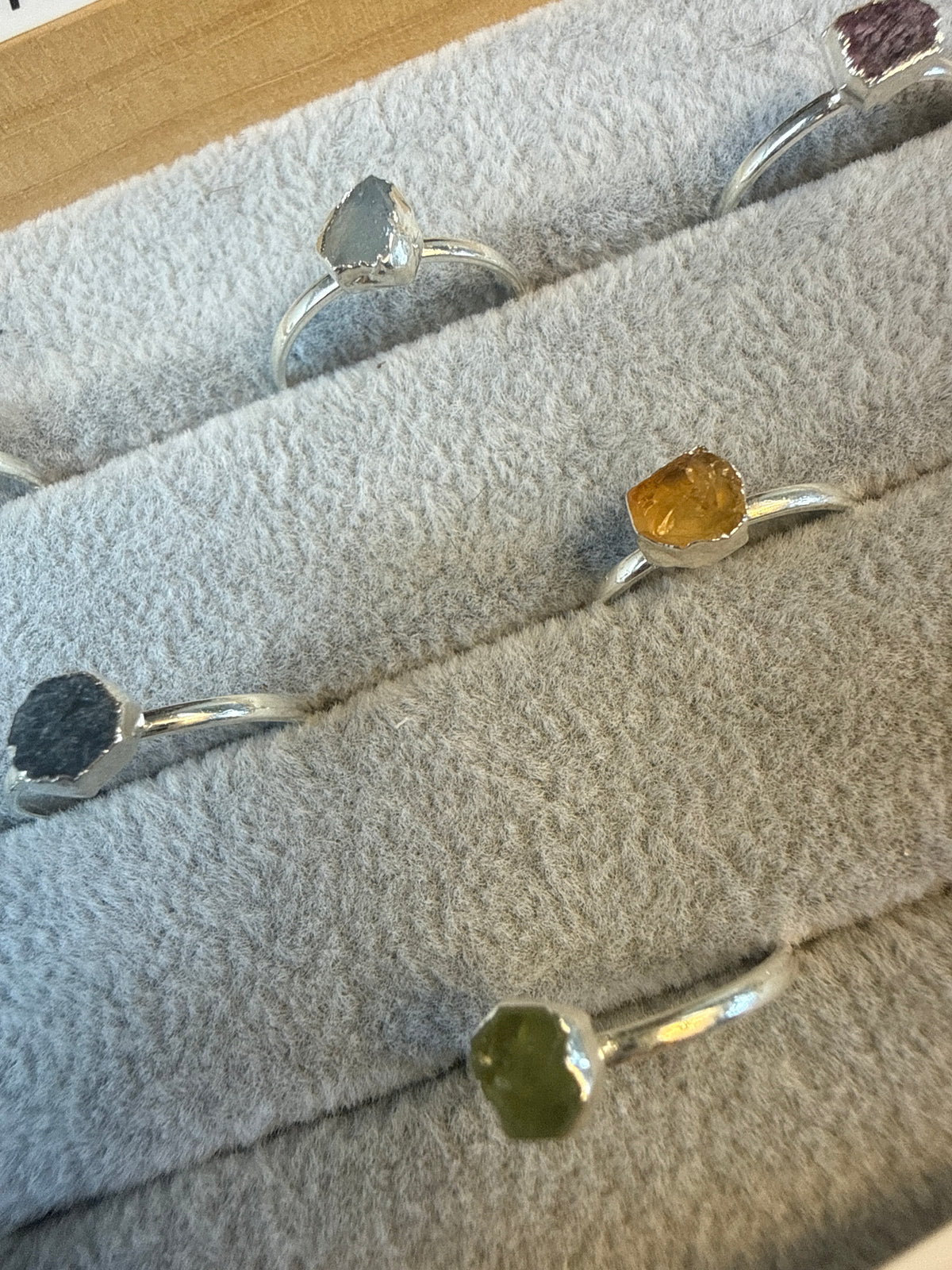 Adjustable Raw Minimal 925 Silver Rings