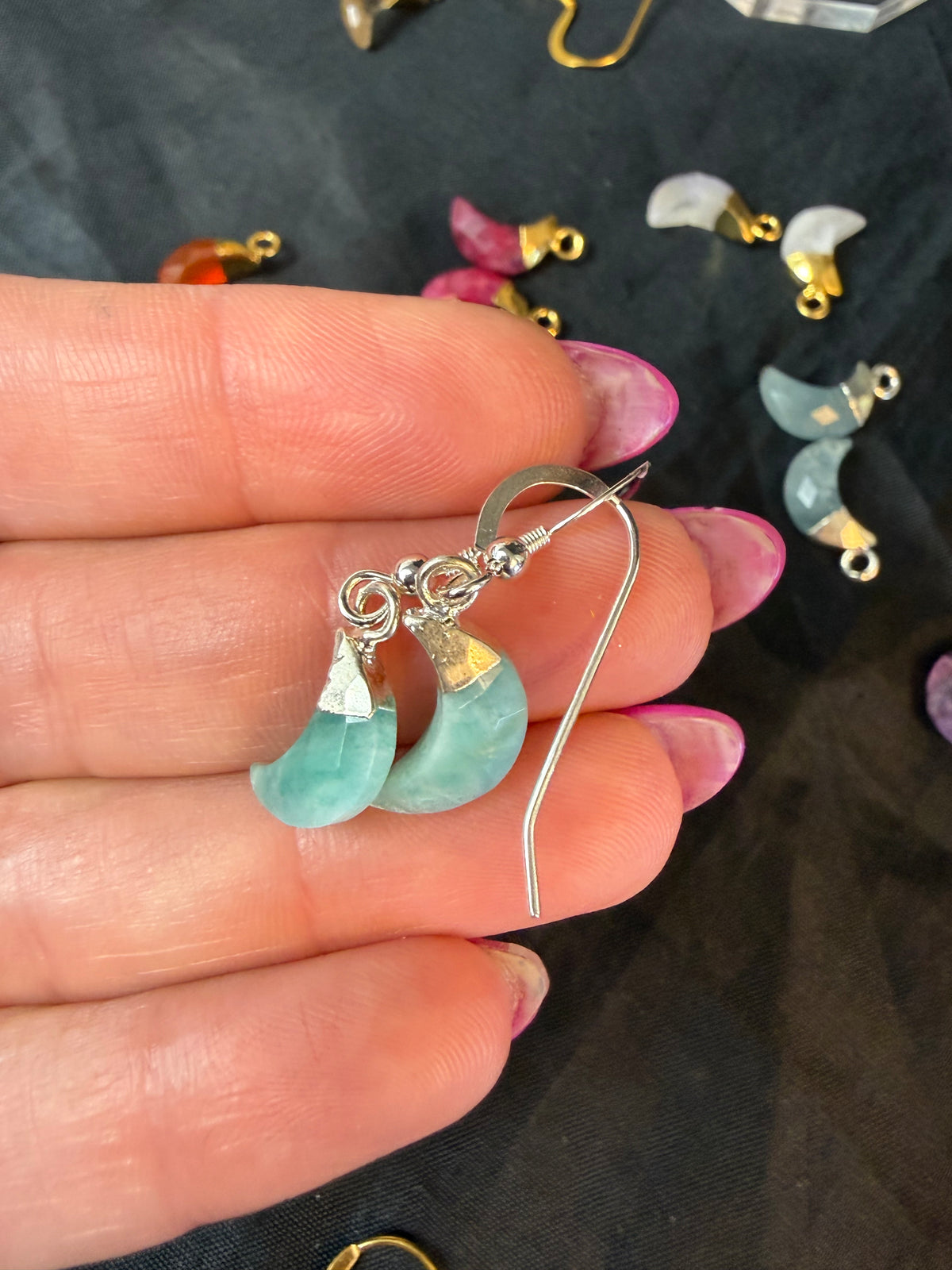 New Moon Sterling Earrings