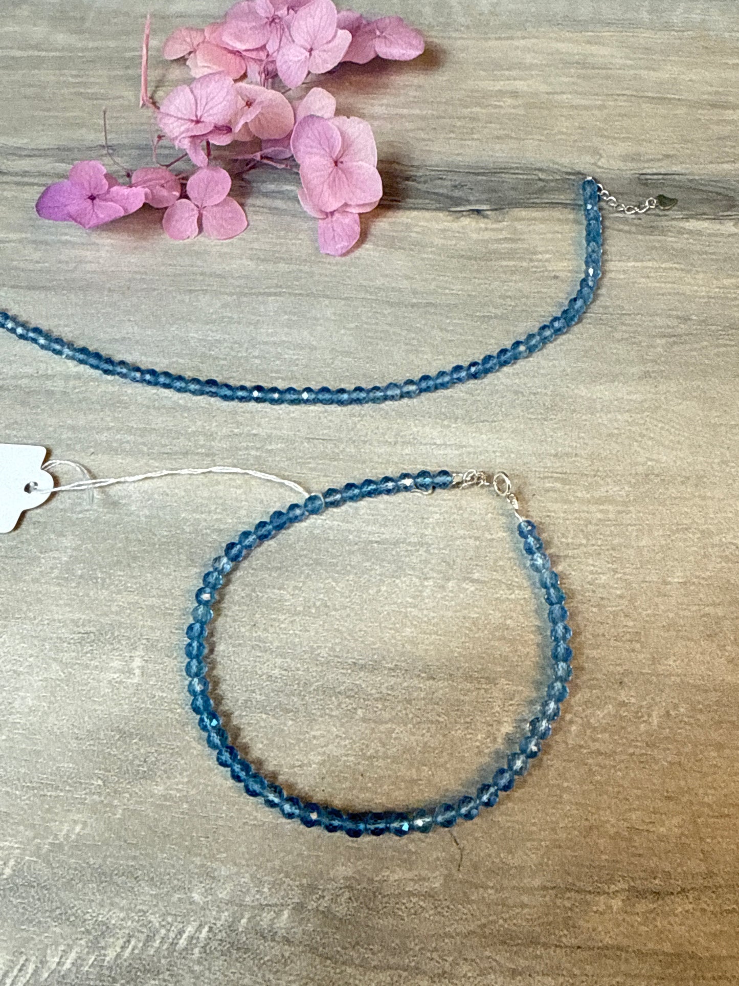 Aquamarine facet bracelet - A grade