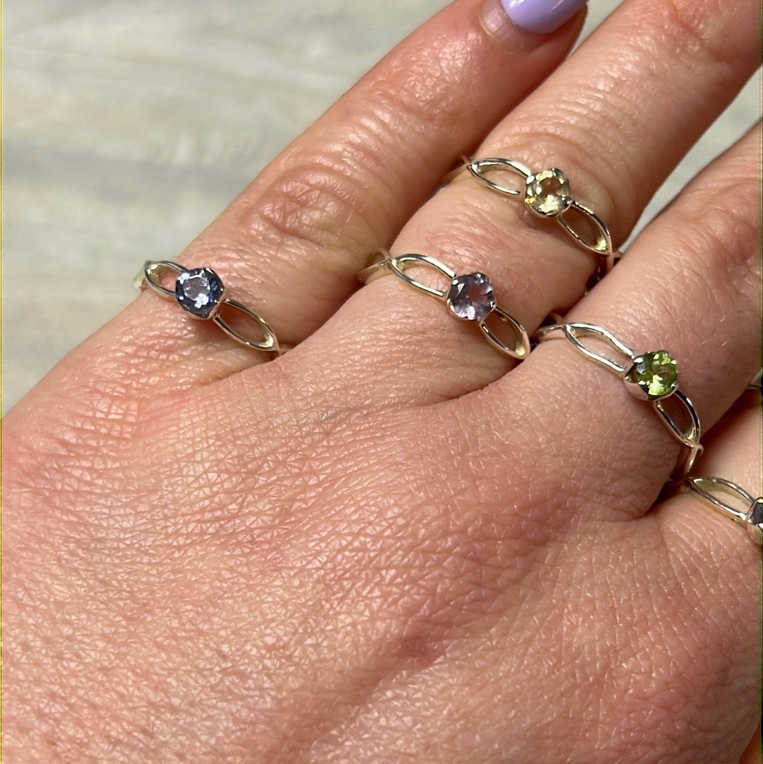 Swirl open band 925 Sterling Silver Ring