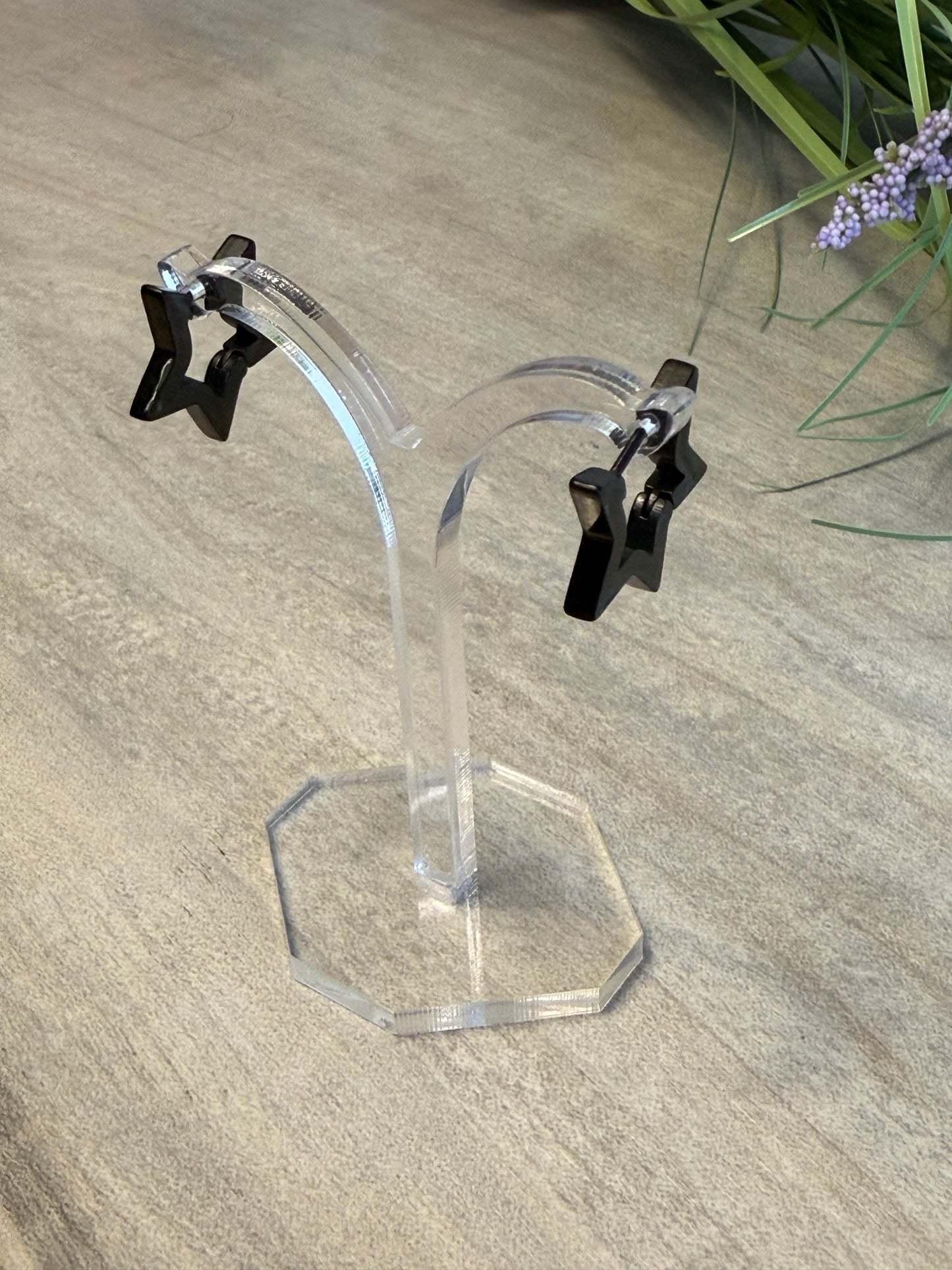 Star Hoop Earrings