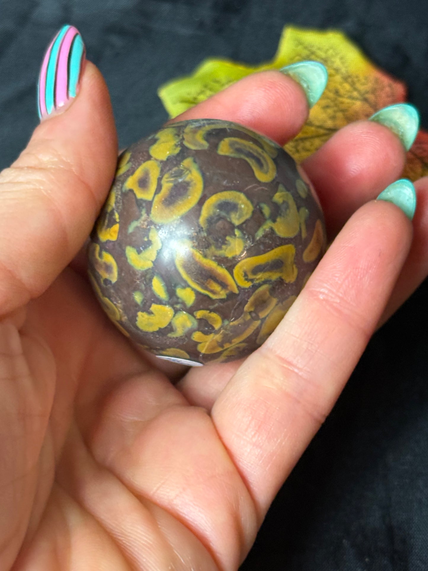 Fruit Jasper Sphere