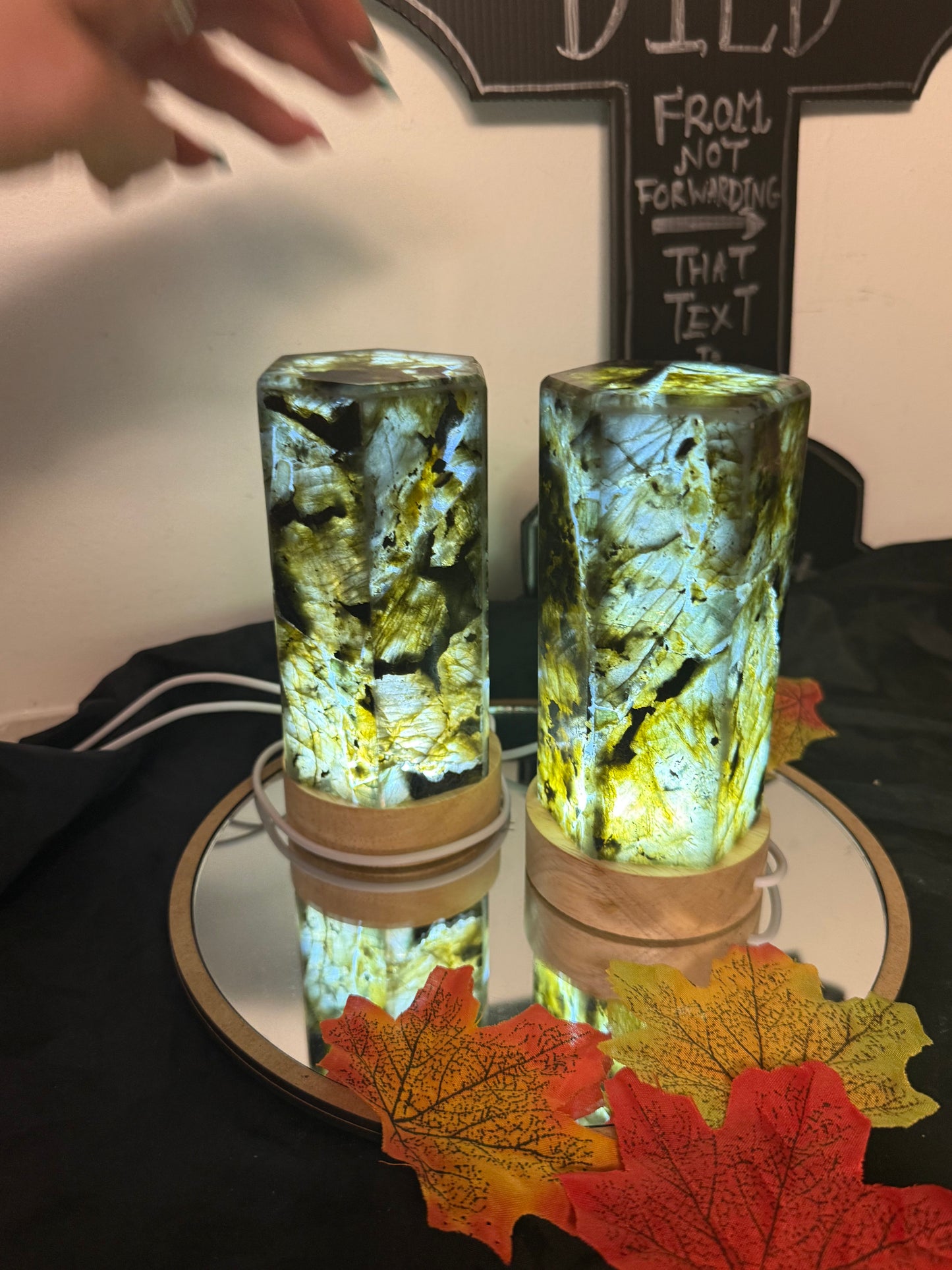 Lab Labradorite Lamp