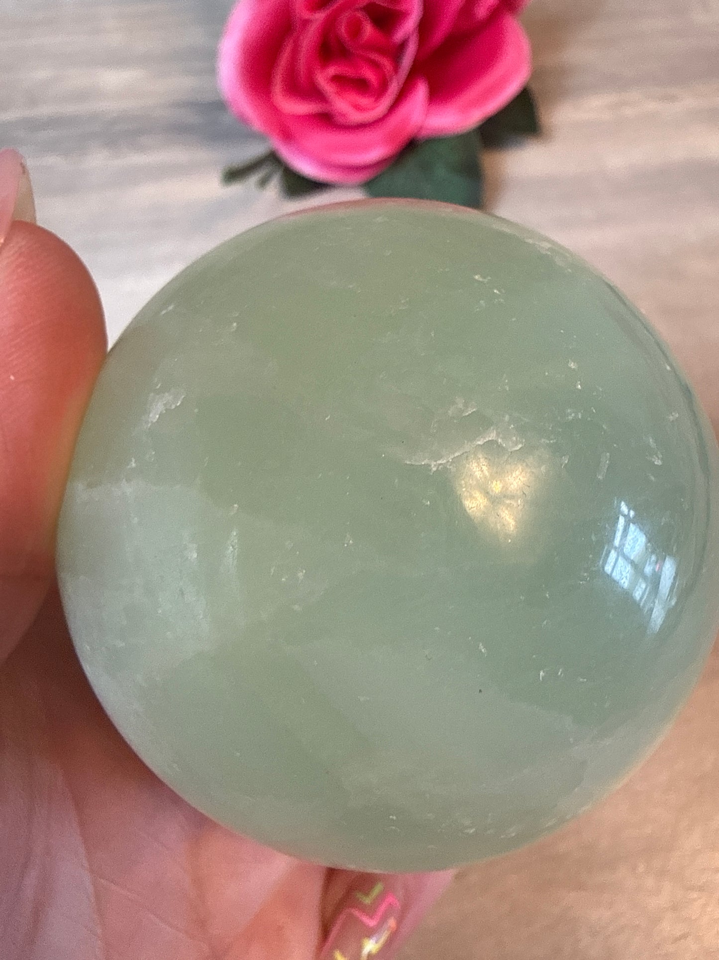 Pistachio Calcite Sphere