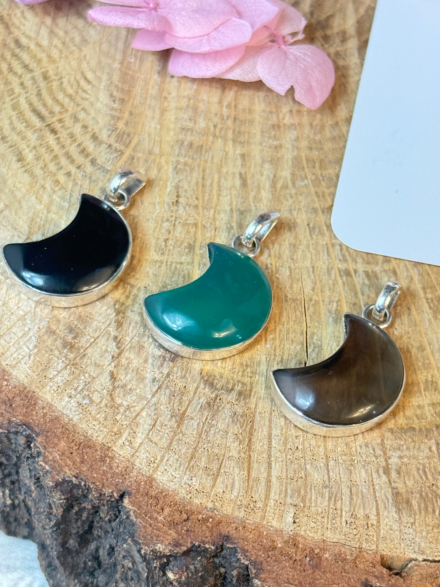 Crescent Moon 925 Sterling Pendant