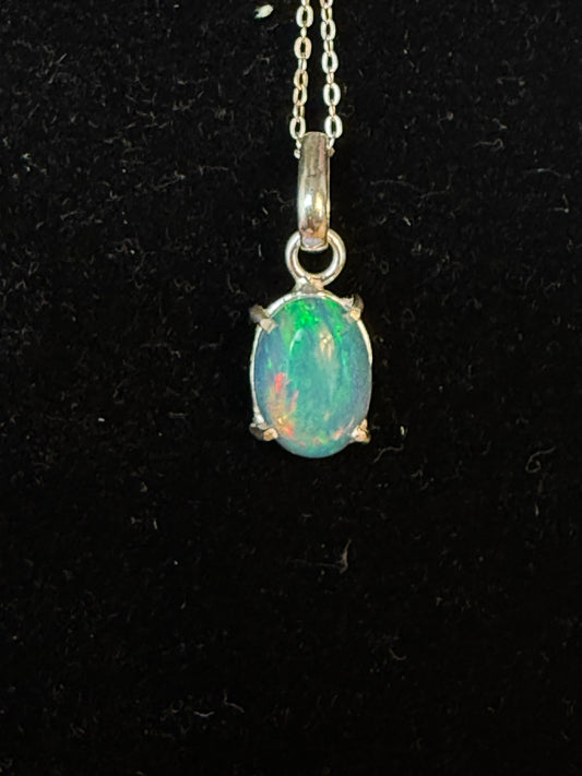 Ethiopian Opal 925 Sterling Pendant