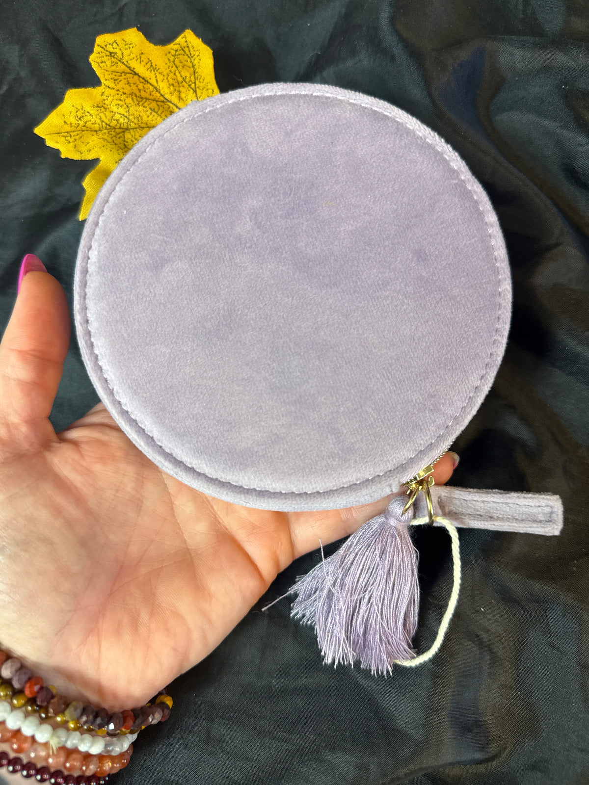Jewellery Box Gemstone Purse Travel Keepsake Case for Tumbles and Accessories