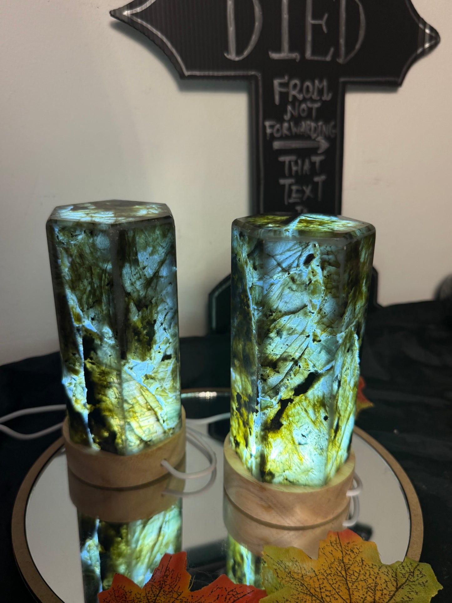 Lab Labradorite Lamp