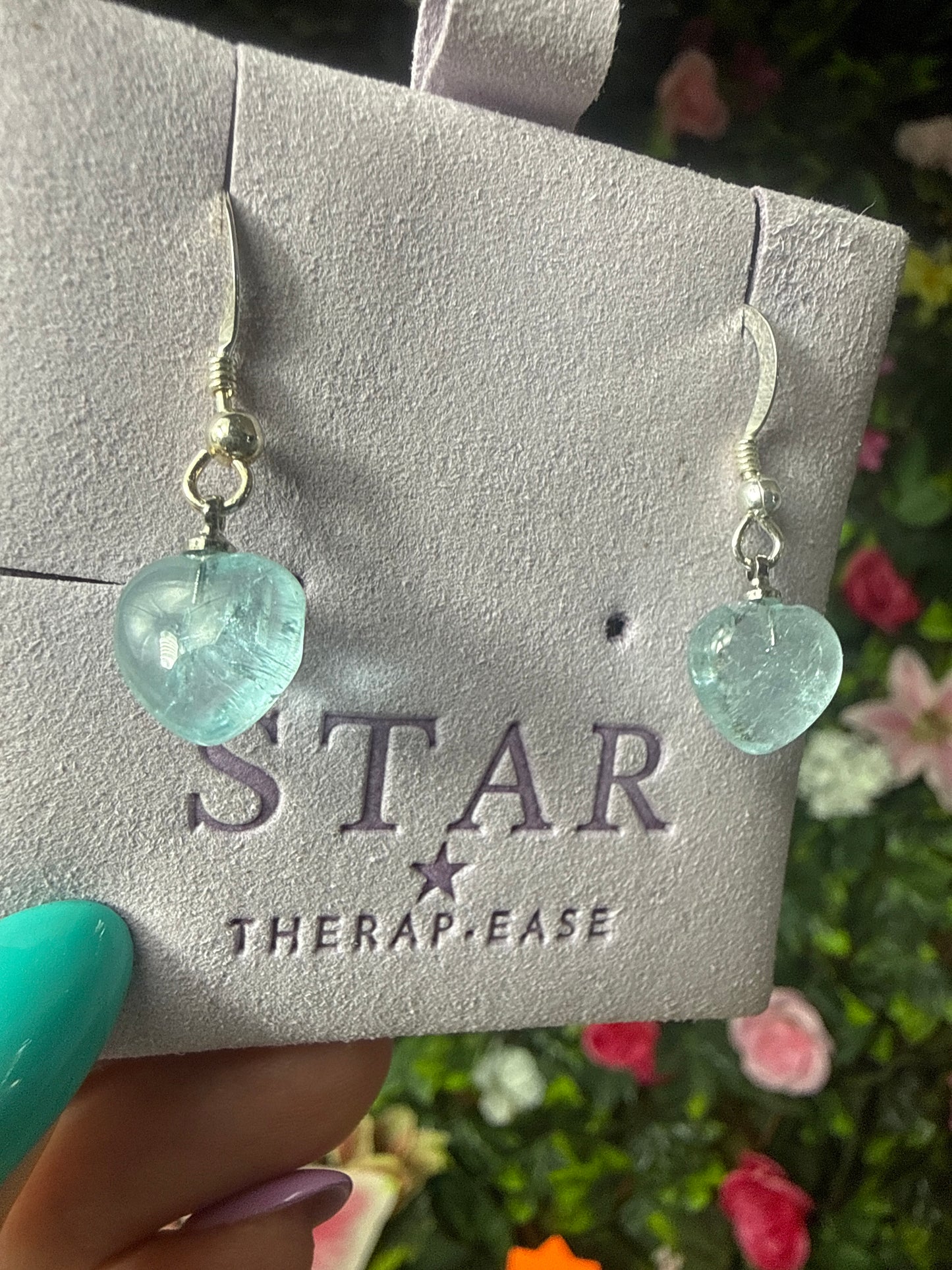 Aquamarine Earrings Handmade - 925 Sterling Silver