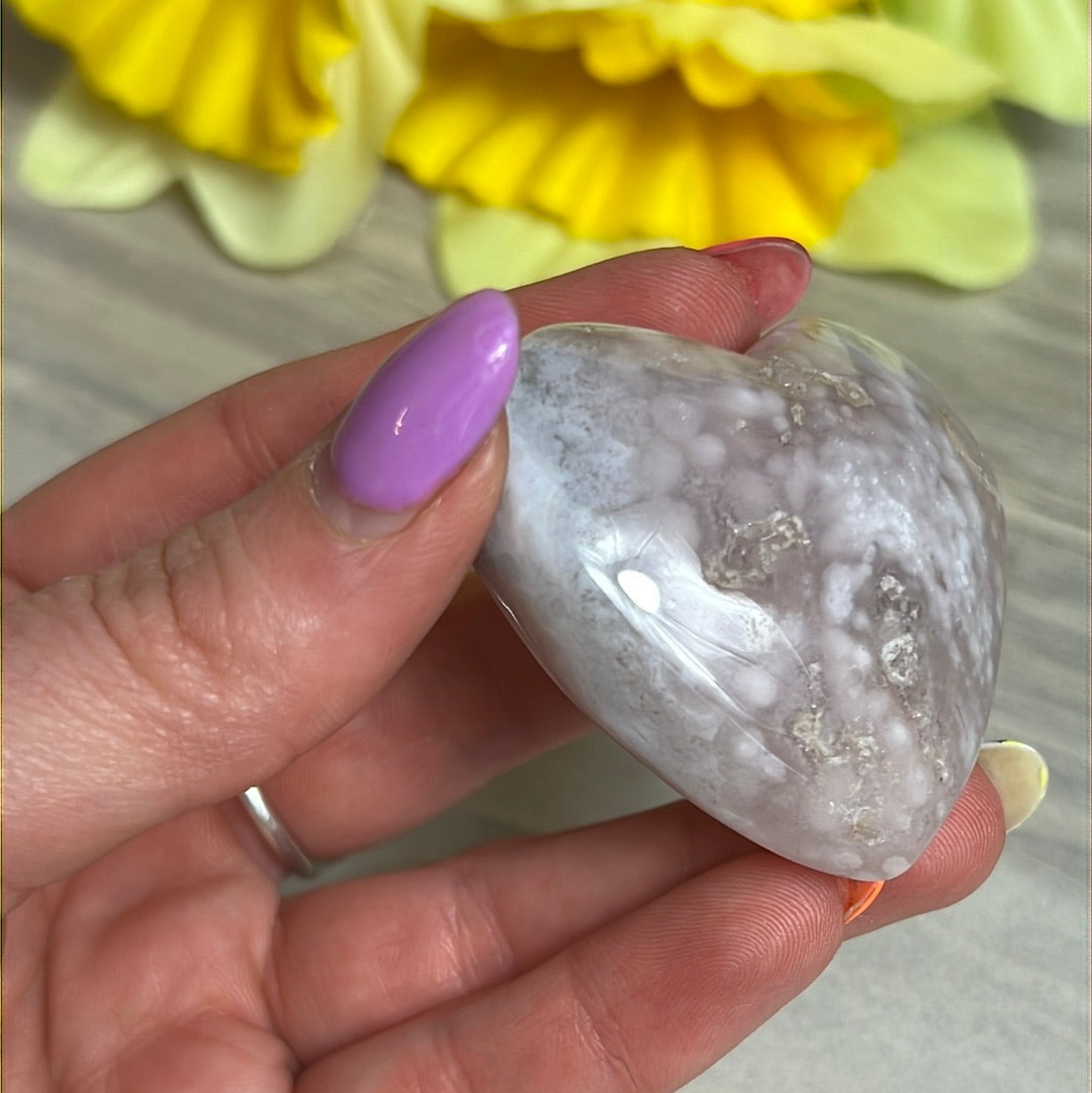 Brazilian Pink Amethyst Heart