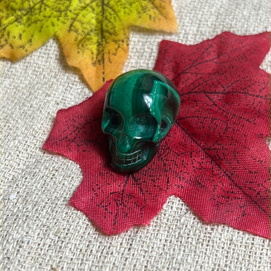 Malachite Skull