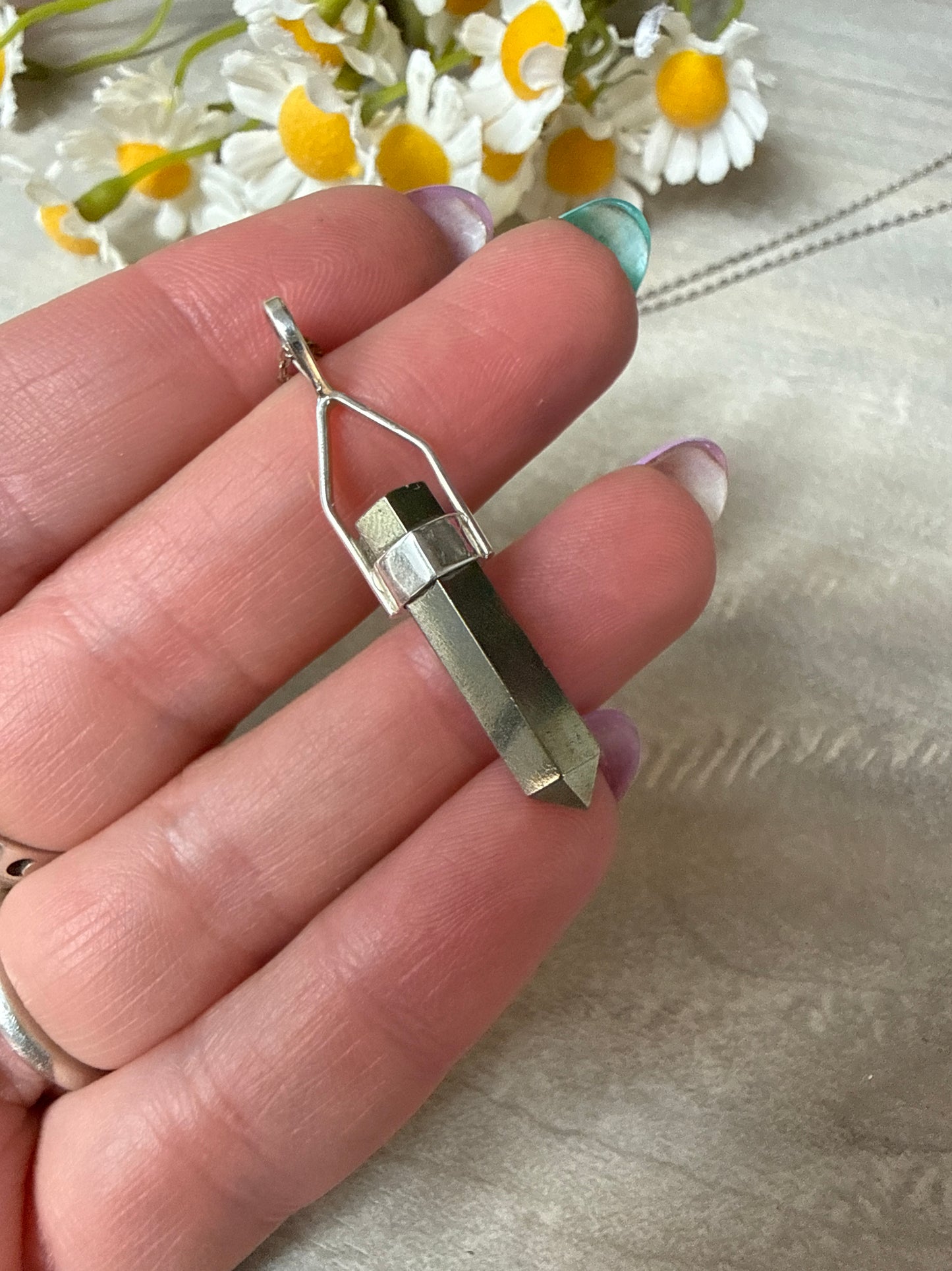 Pyrite Point 925 Pendant