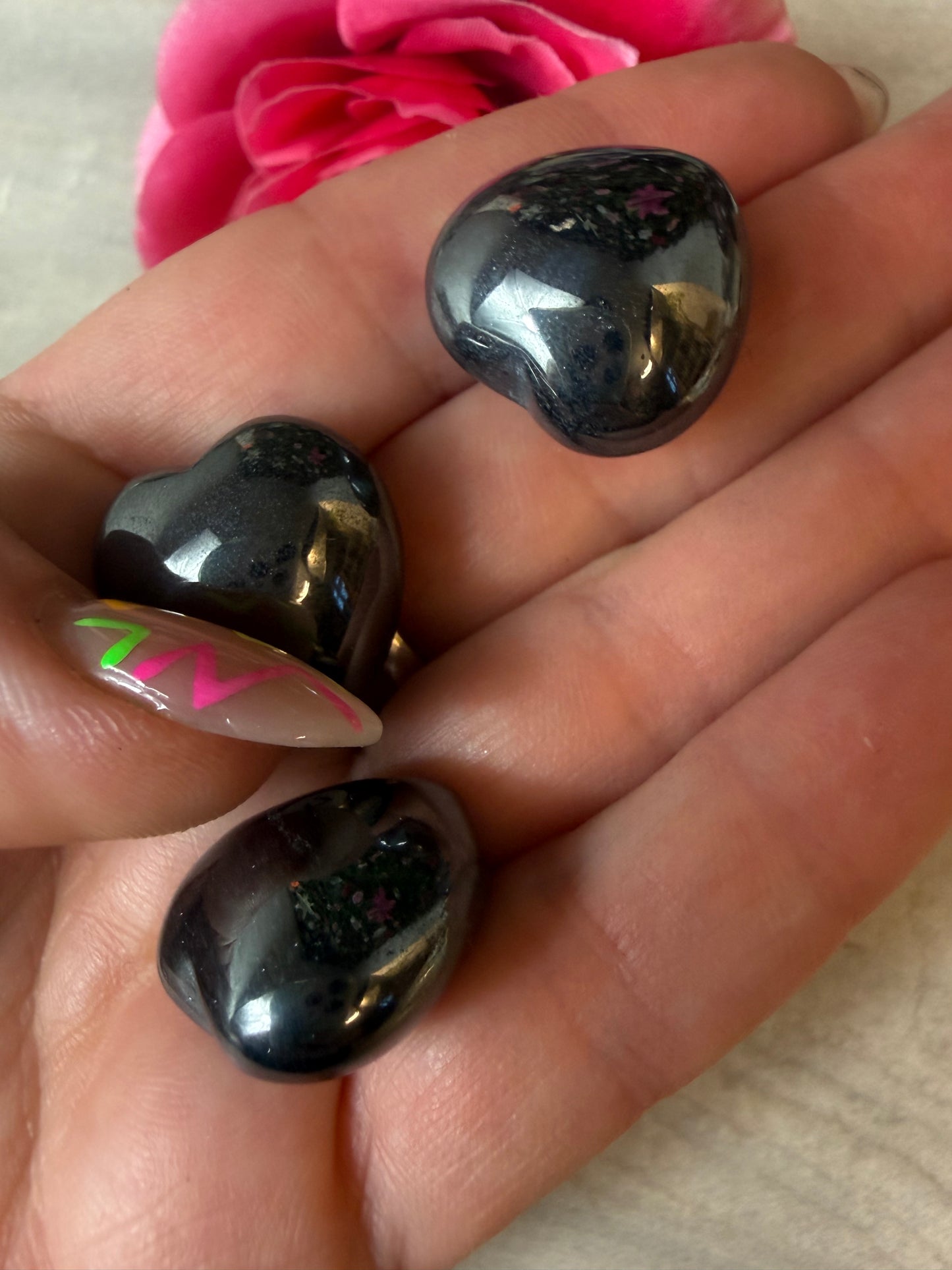 Small Hematite Heart