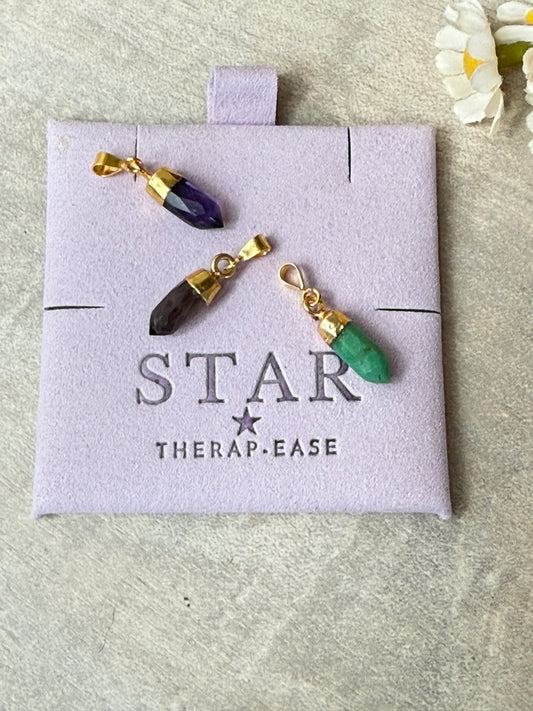 Facet Point 18K Gold Handmade Pendant