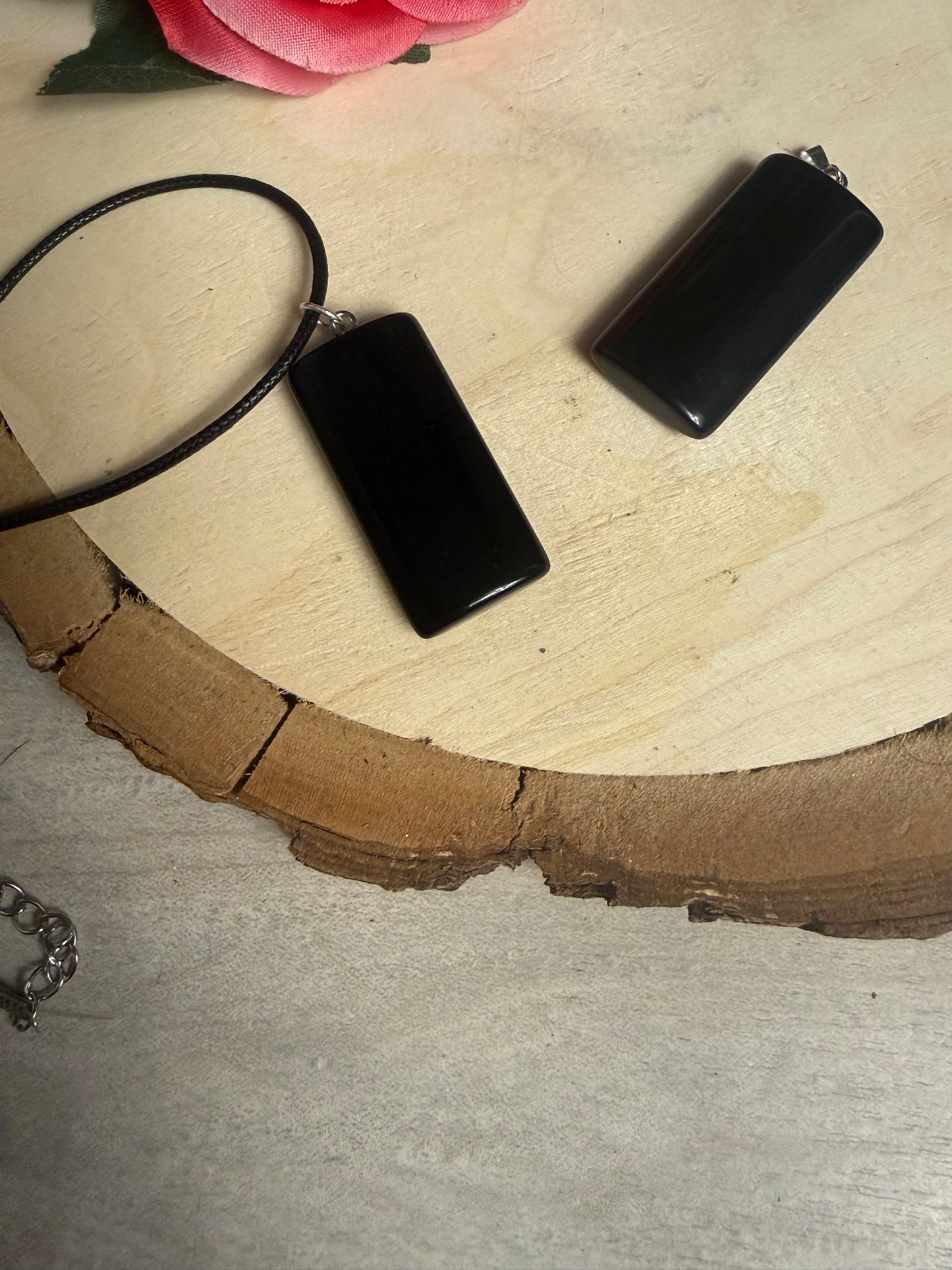 Obsidian Pendant - Father’s Day gift
