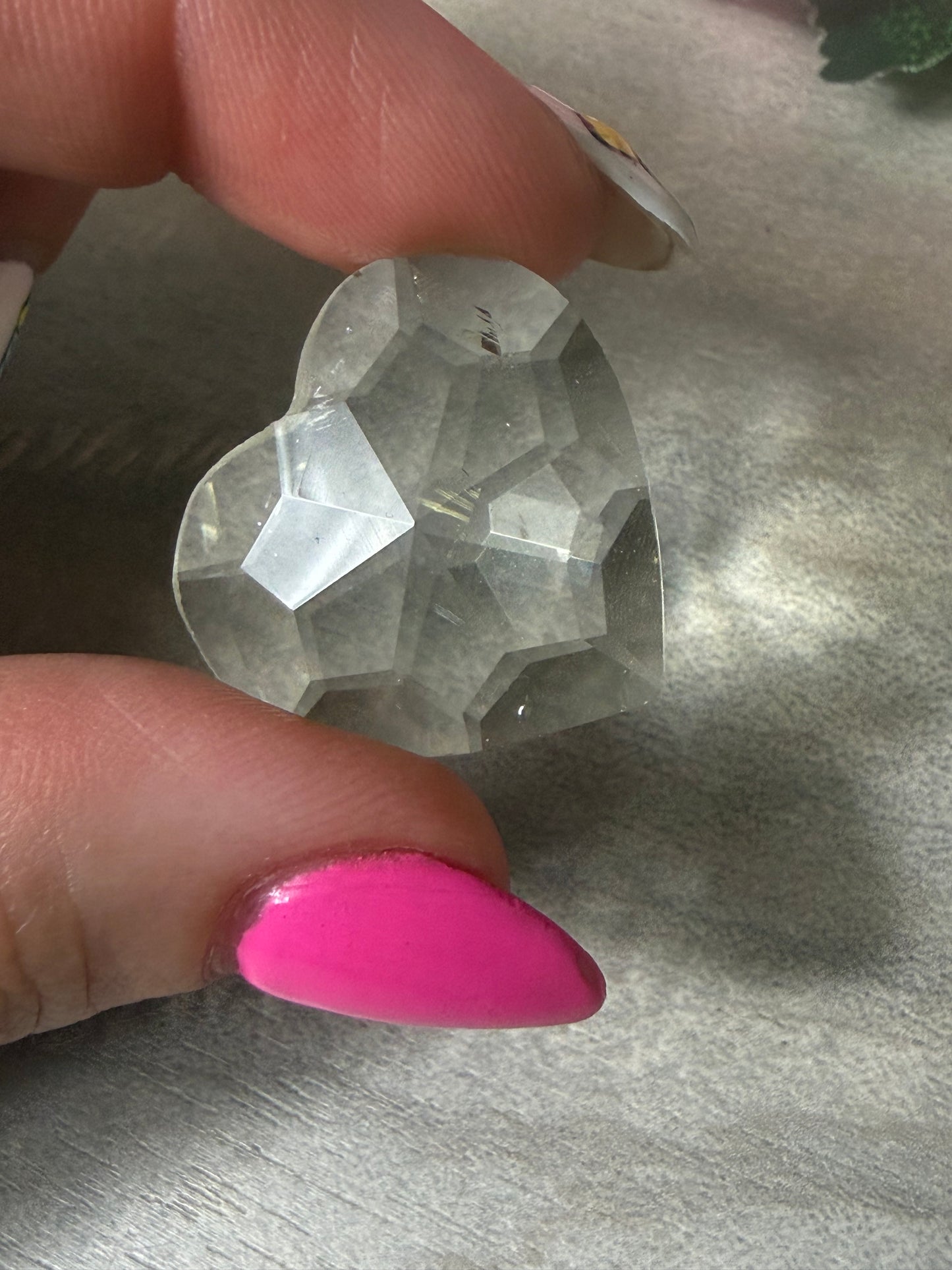 Zambian Citrine Facet Heart
