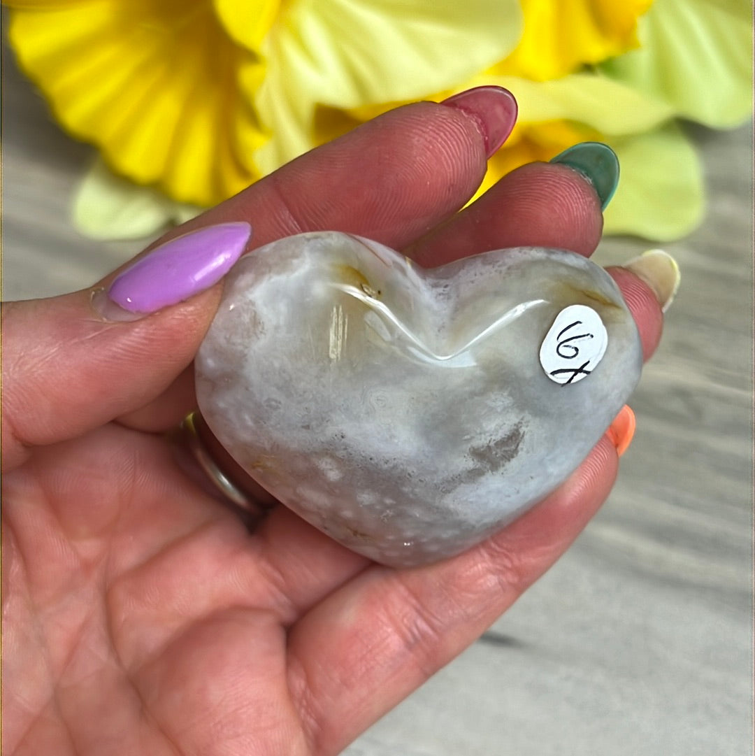 Brazilian Pink Amethyst Heart