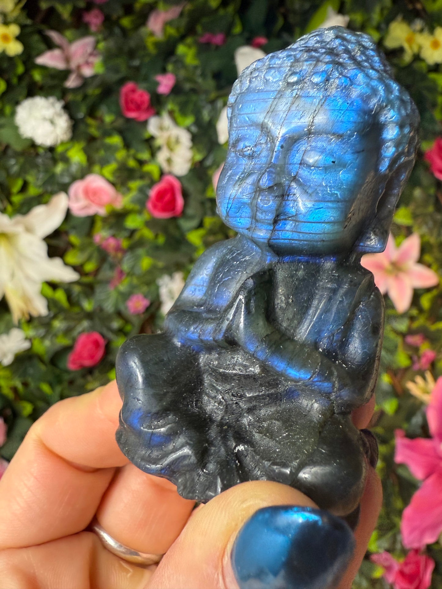 Labradorite Buddha