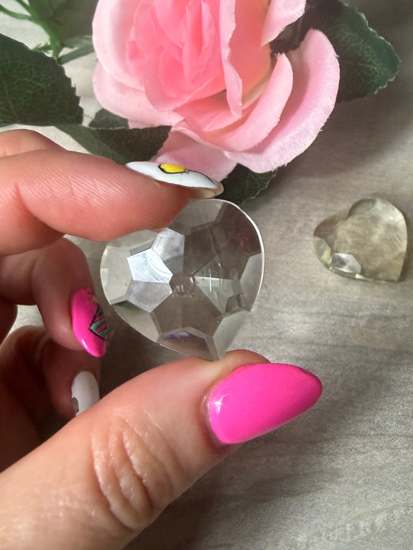 Zambian Citrine Facet Heart