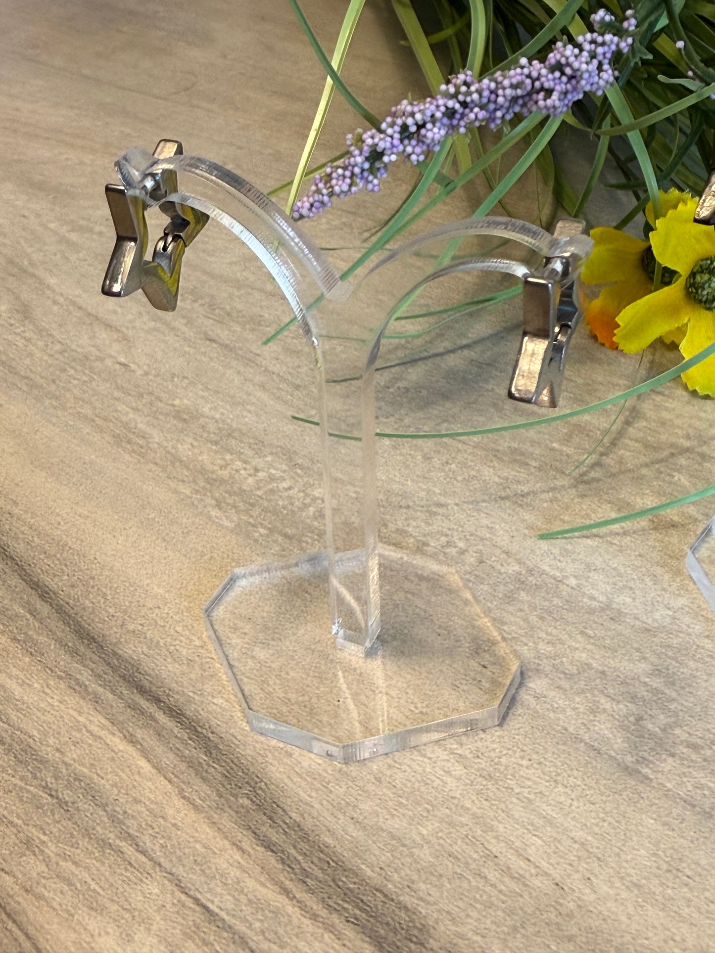 Star Hoop Earrings