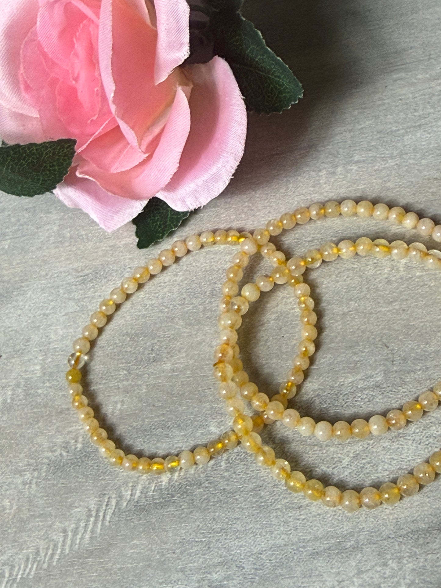 Citrine 4mm Bracelet