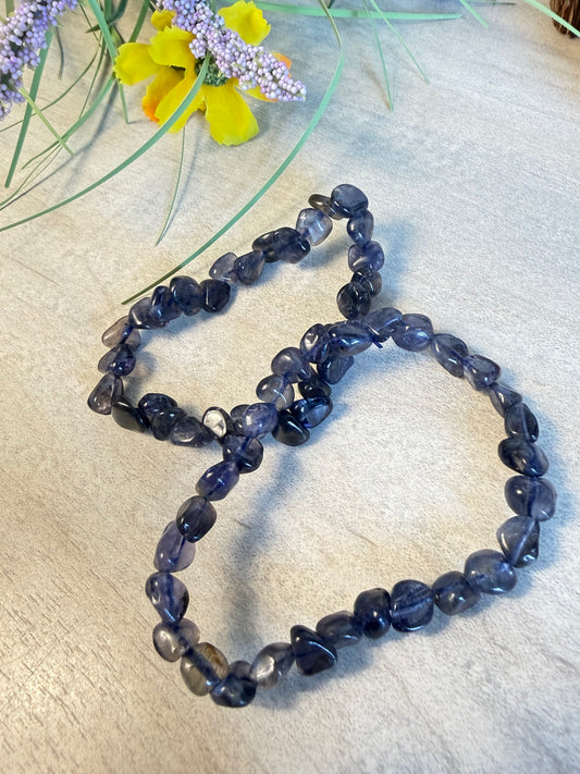 Iolite nugget Bracelet