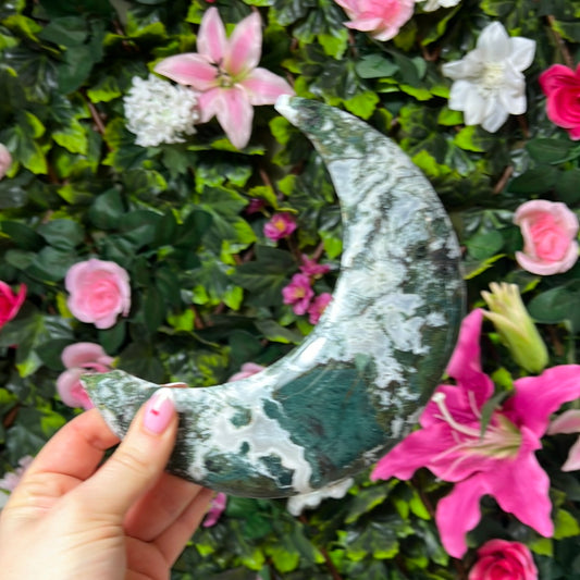 Moss Agate Moon