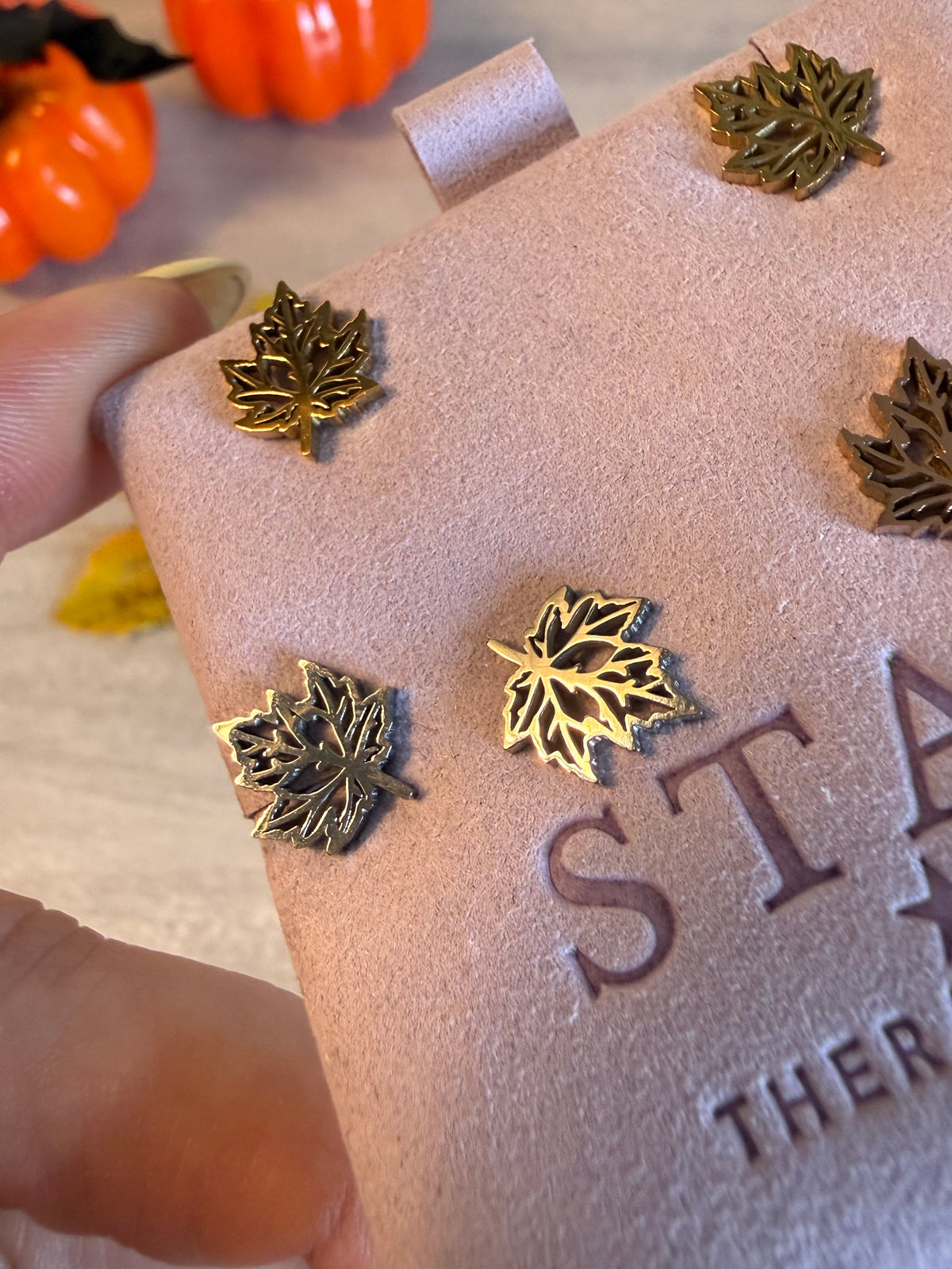Leaf Autumn Stud Earrings