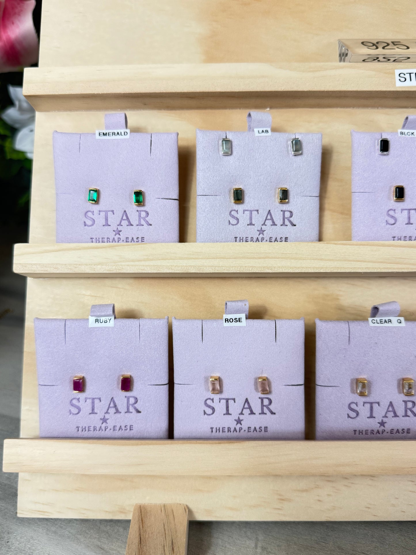 Bar Rectangular 925 Sterling Studs