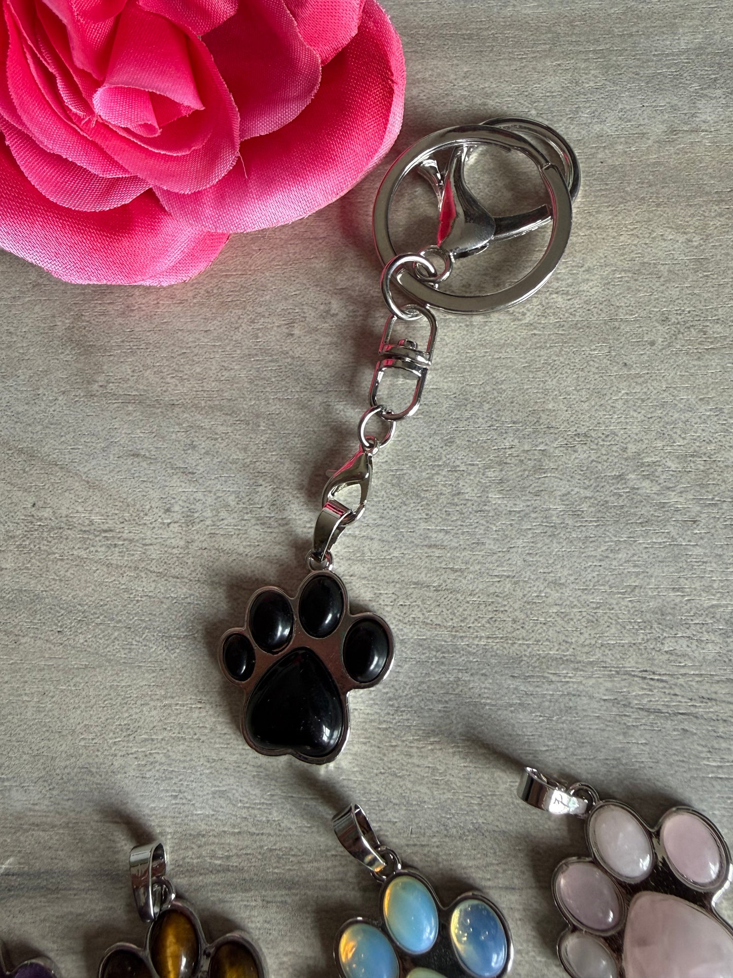 Paw Pendant - Silver plated - grief loss memorial