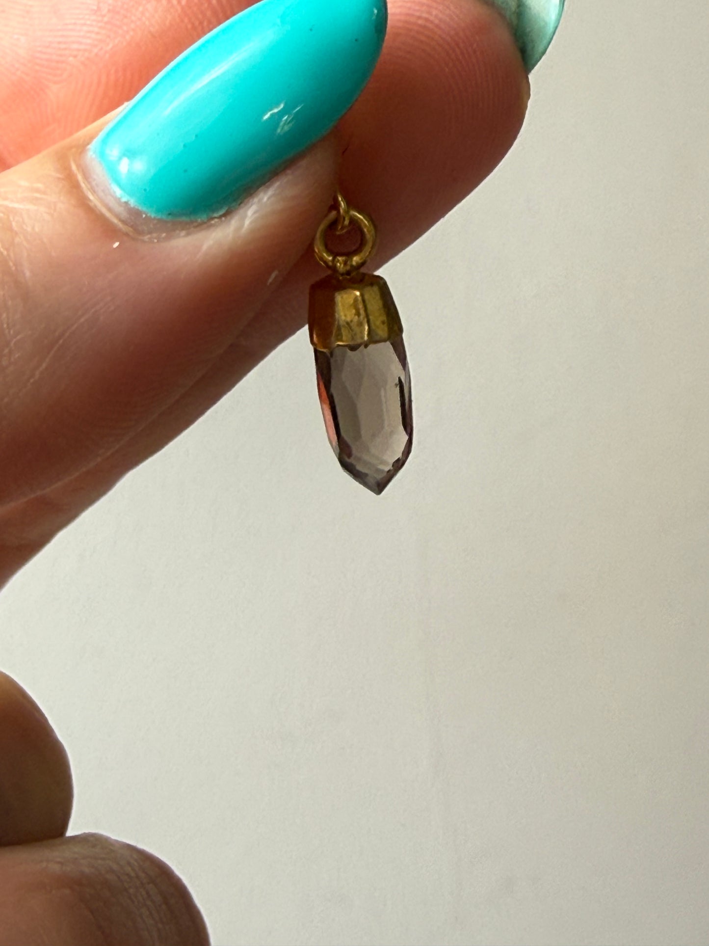 Facet Point 18K Gold Handmade Pendant