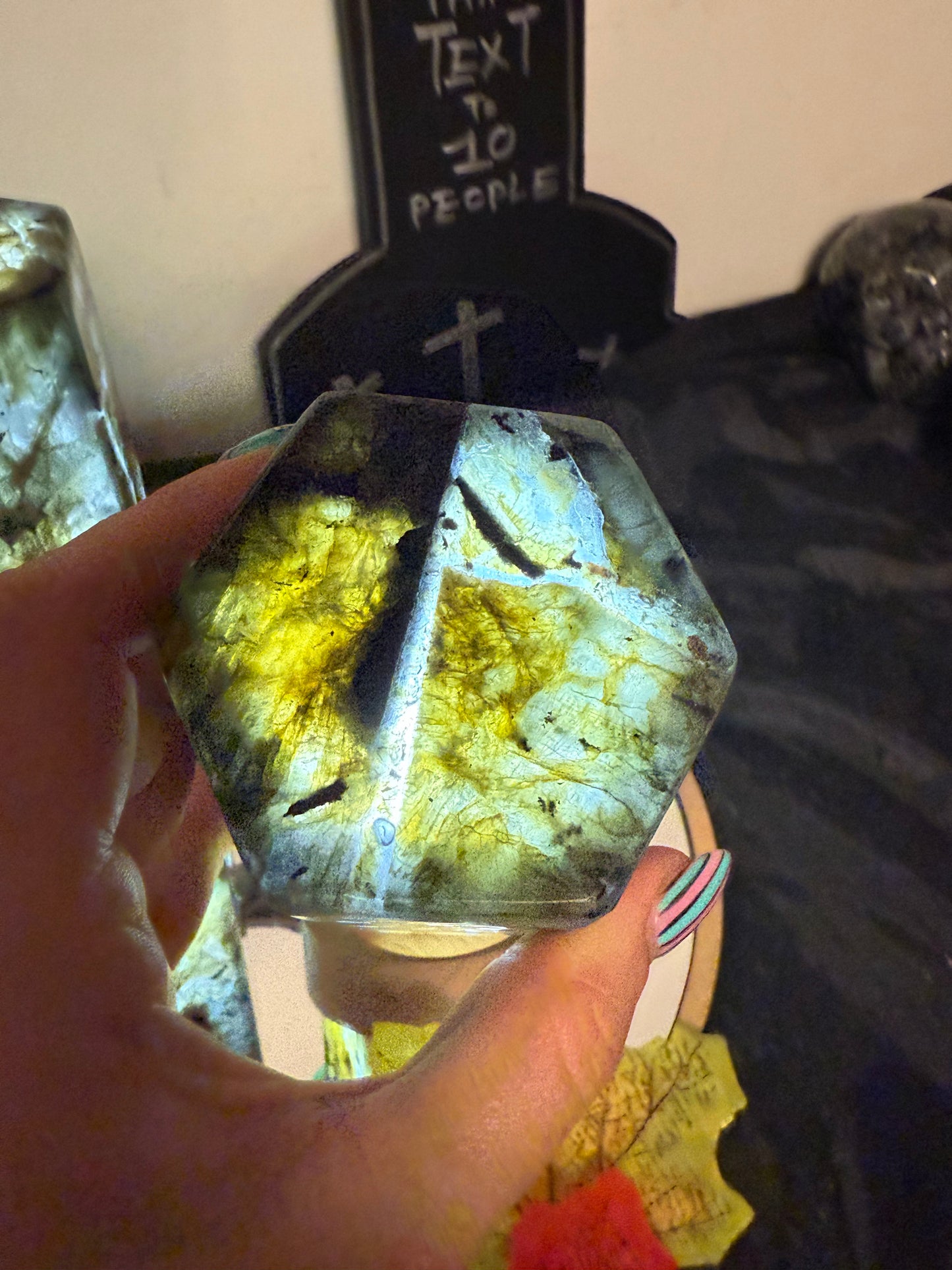 Lab Labradorite Lamp
