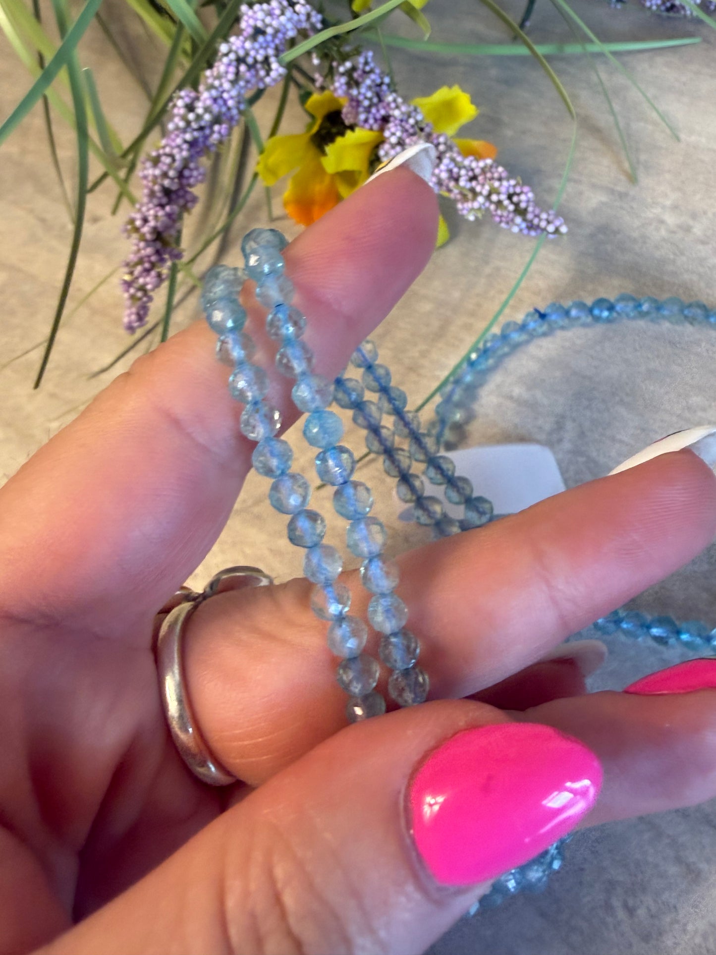 Blue Topaz Facet Bracelet
