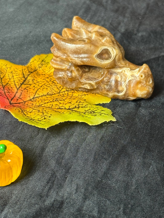 Honey Calcite Dragon