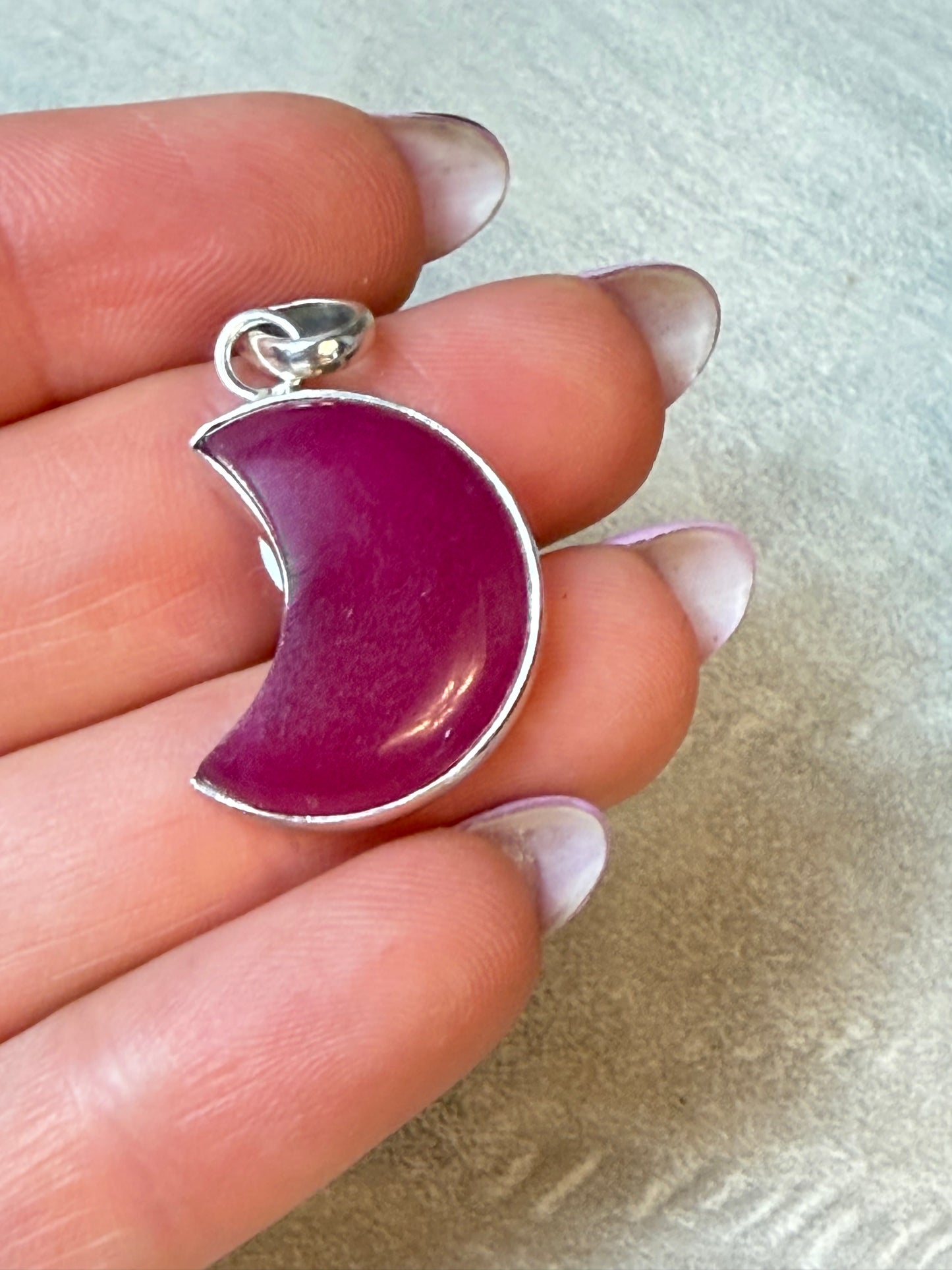 Ruby Moon 925 Sterling Pendant