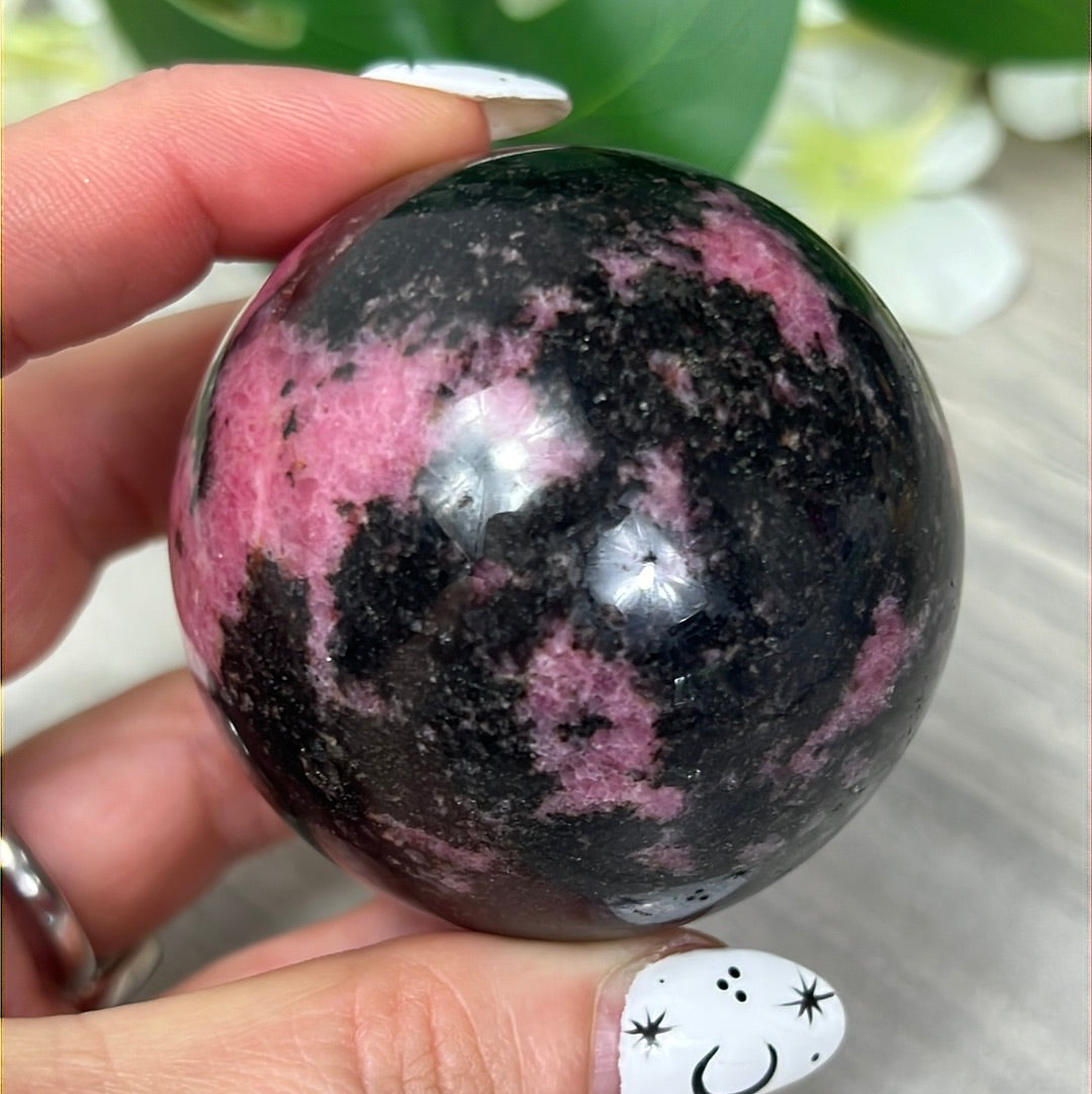 Rhodonite Sphere
