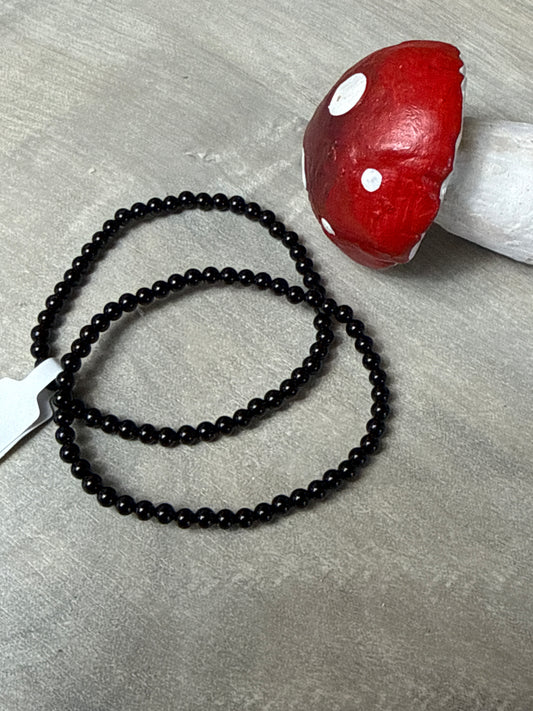 Black Tourmaline Bracelet - 4mm
