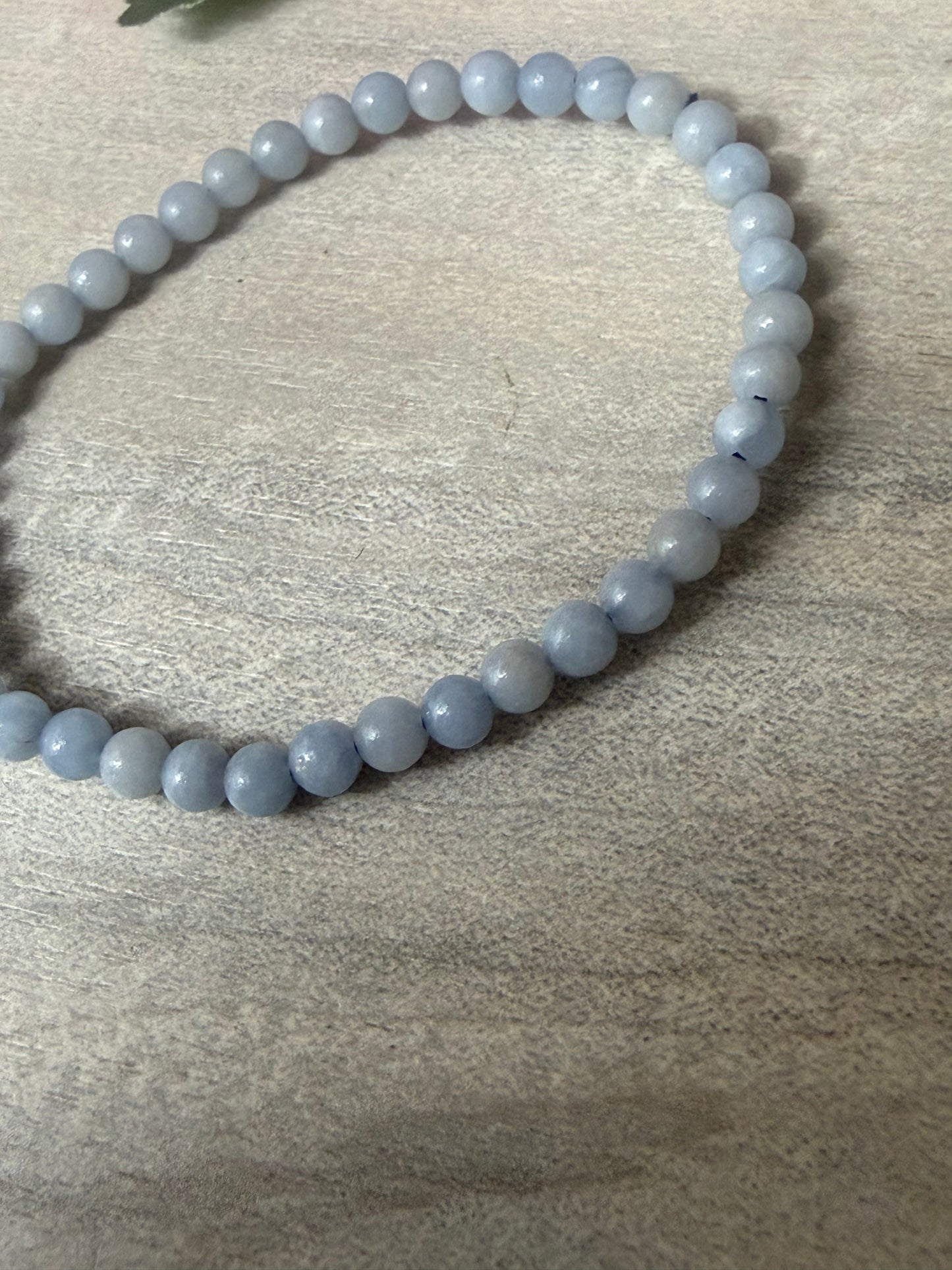 Angelite 4mm Bracelet