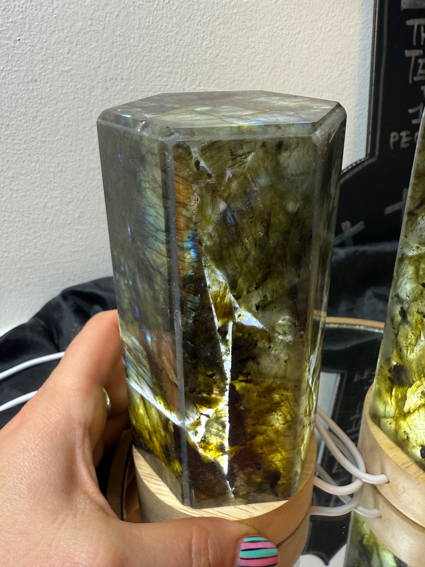 Lab Labradorite Lamp