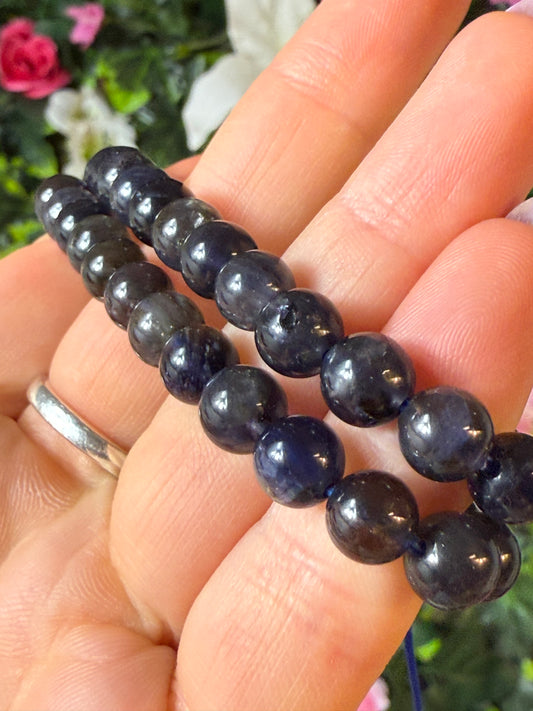 Iolite Bead Bracelet