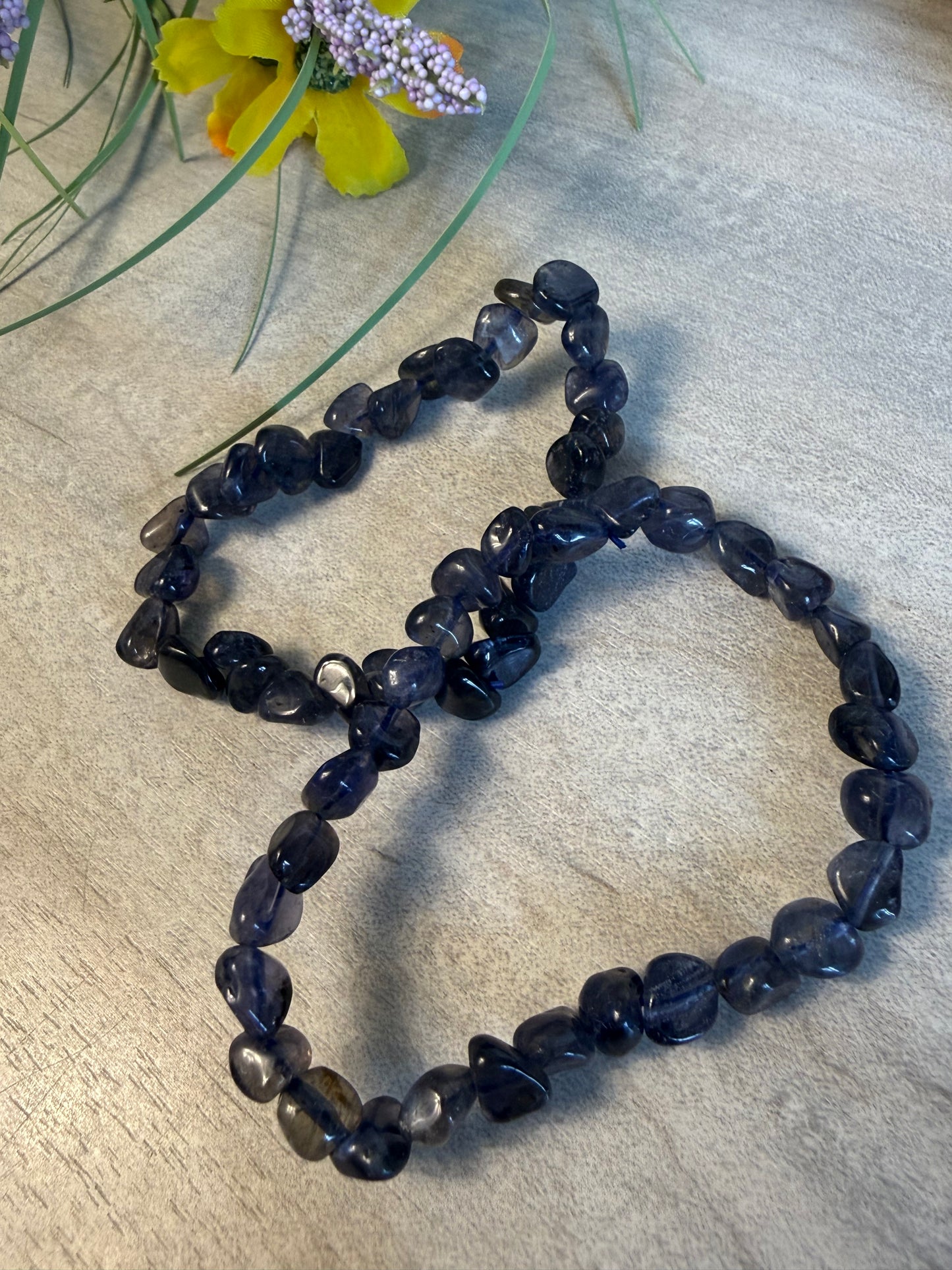 Iolite nugget Bracelet