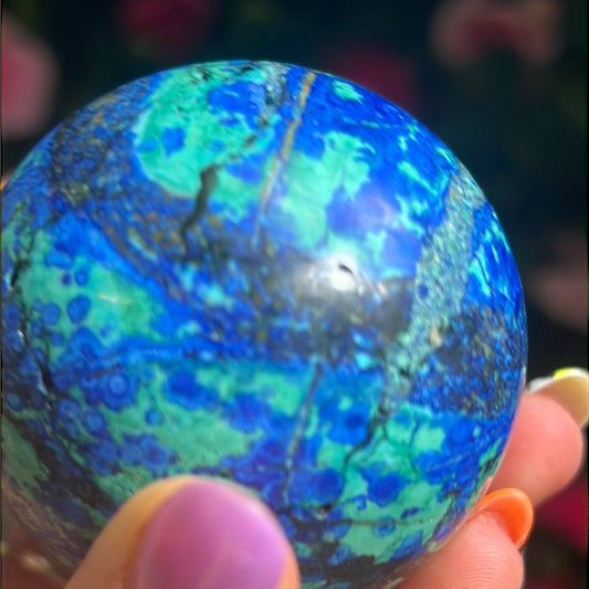 Azurite Sphere - Rare AA grade