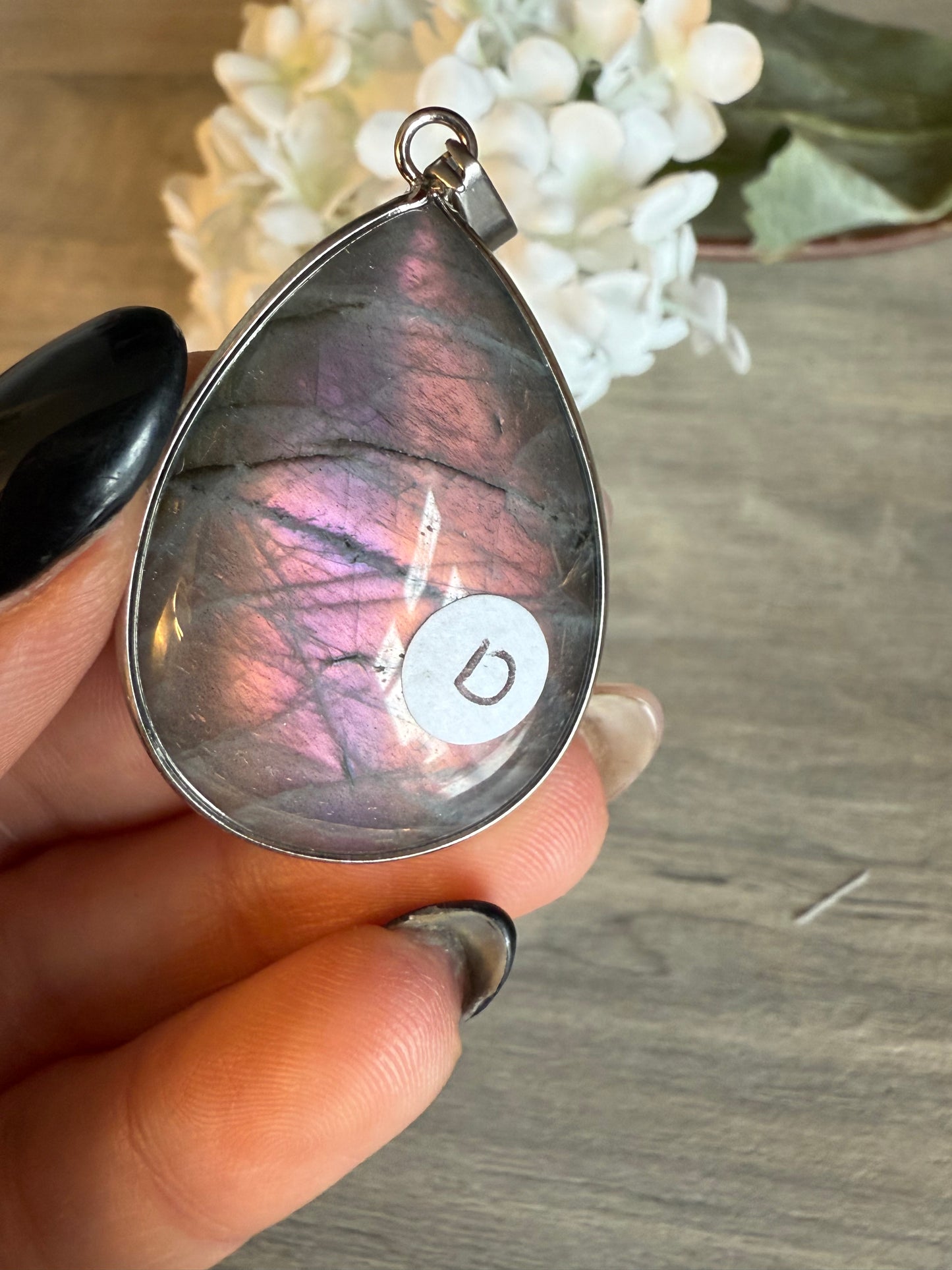 Lab Labradorite Pendant / keying