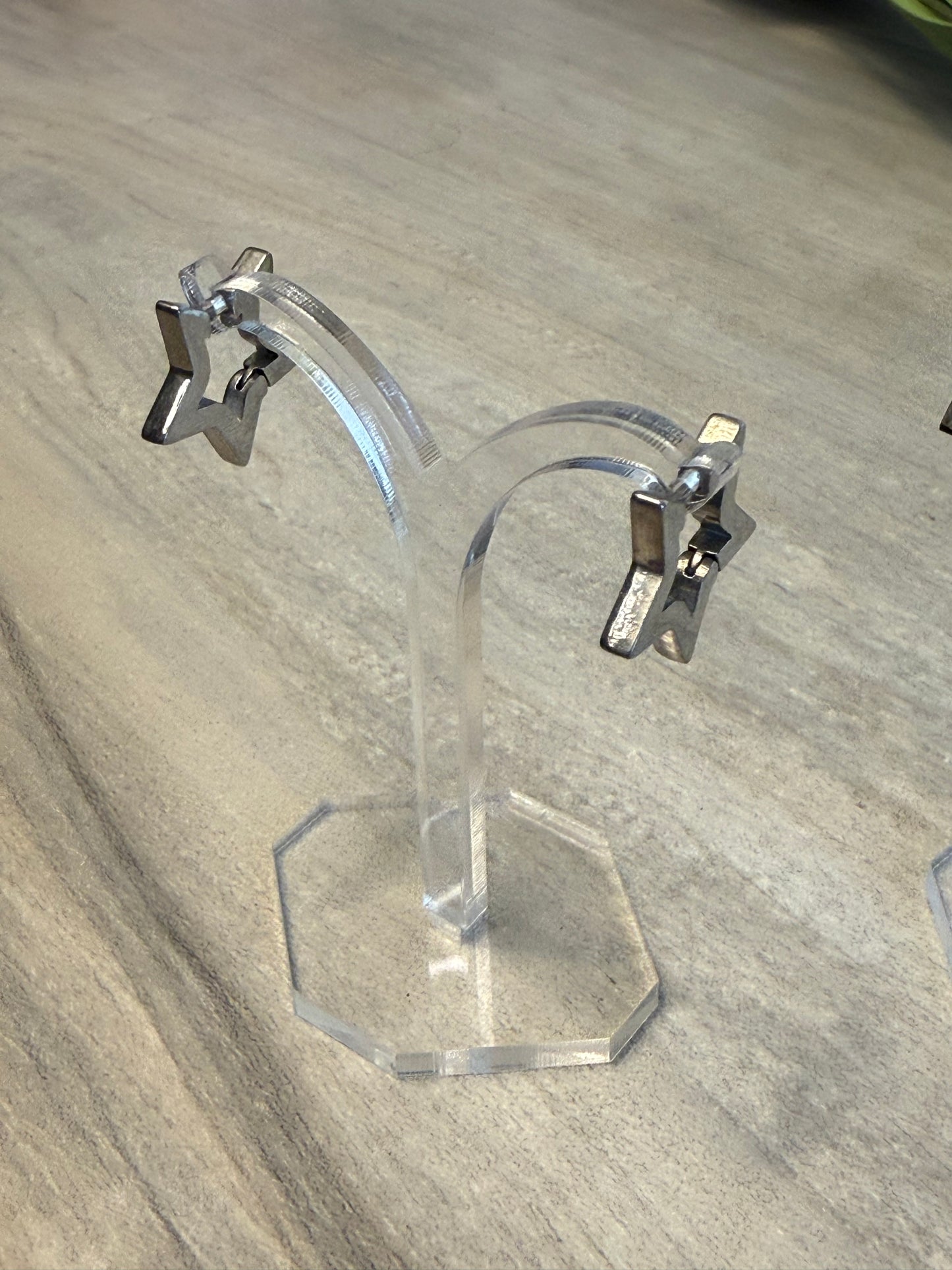 Star Hoop Earrings