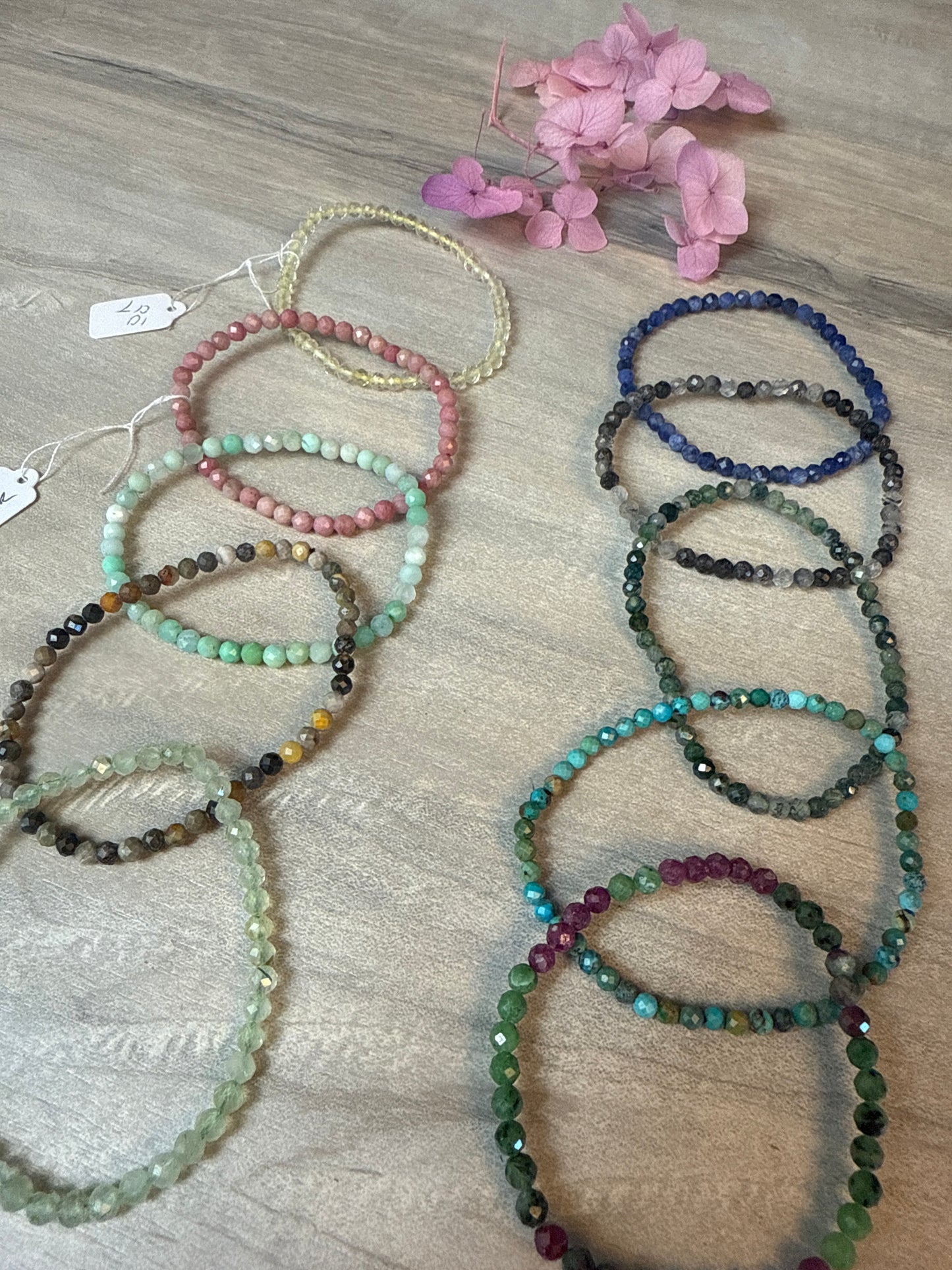 4mm Facet Bracelets