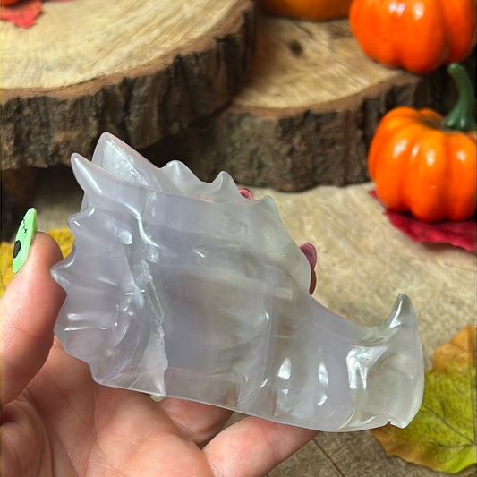 Ytrium Fluorite Dragon Skull head