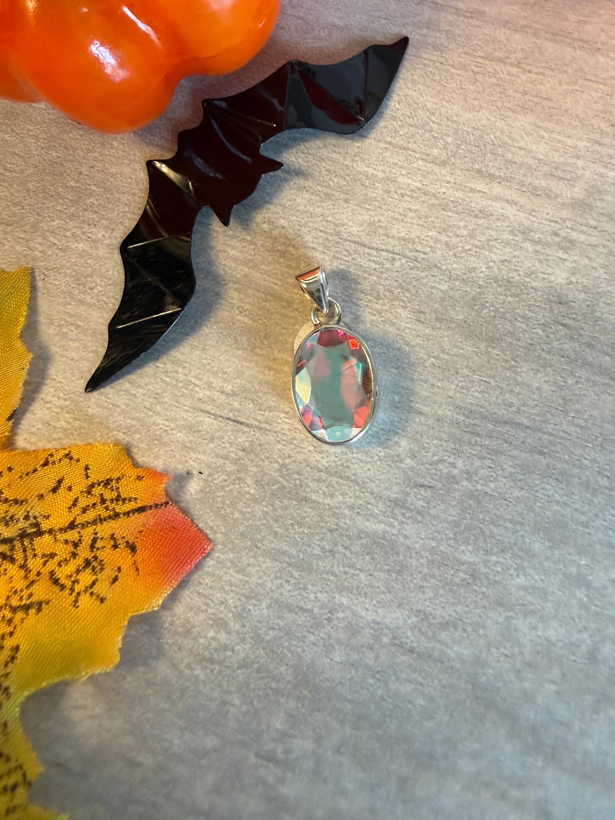 Mystic Topaz 925 Sterling Pendant