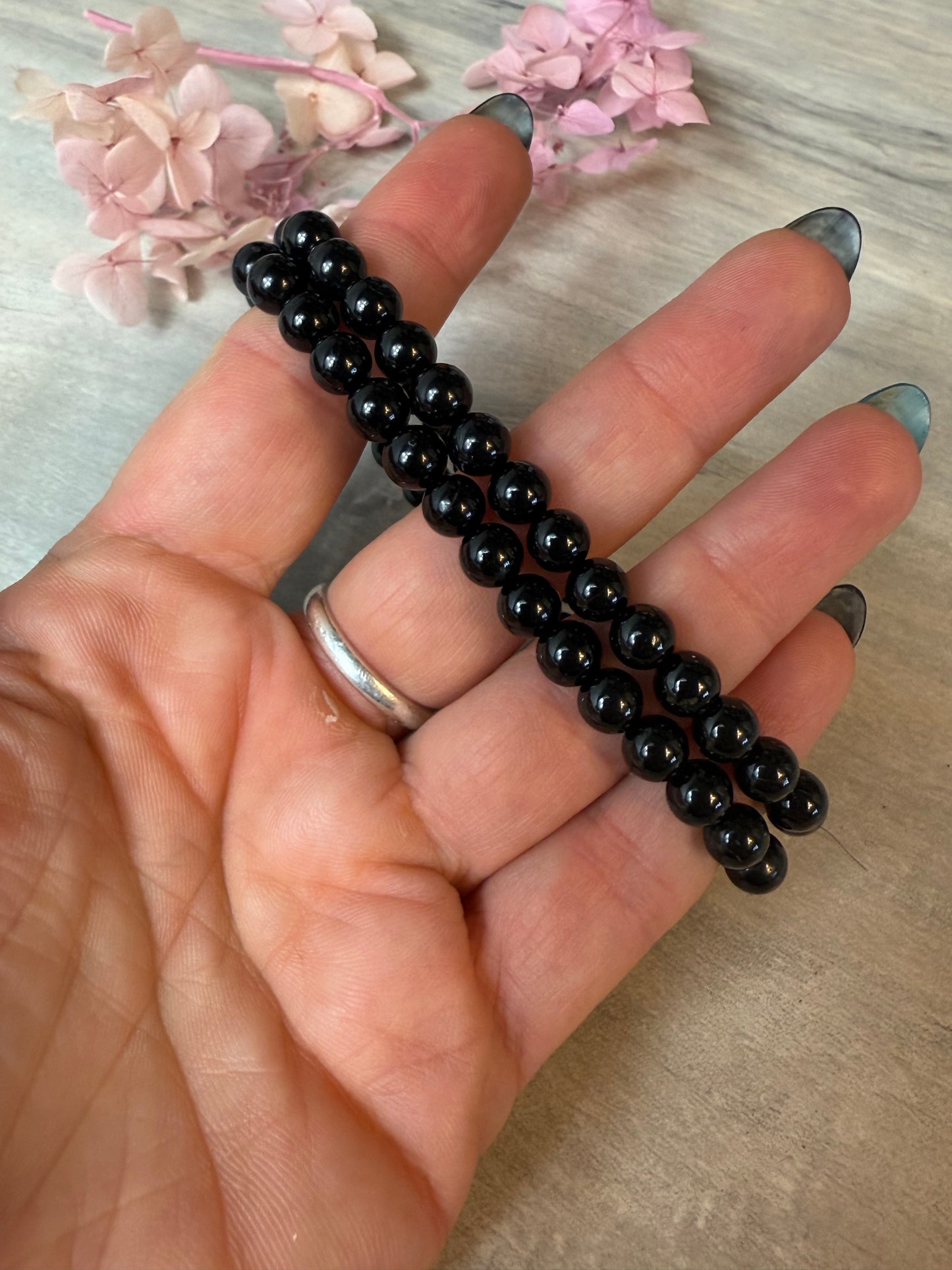 Black Tourmaline Bracelet - 6mm